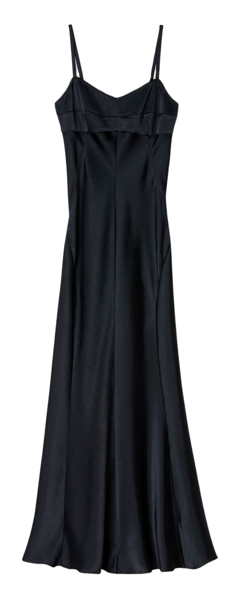 Robe longue satinée SANDRO Bleu