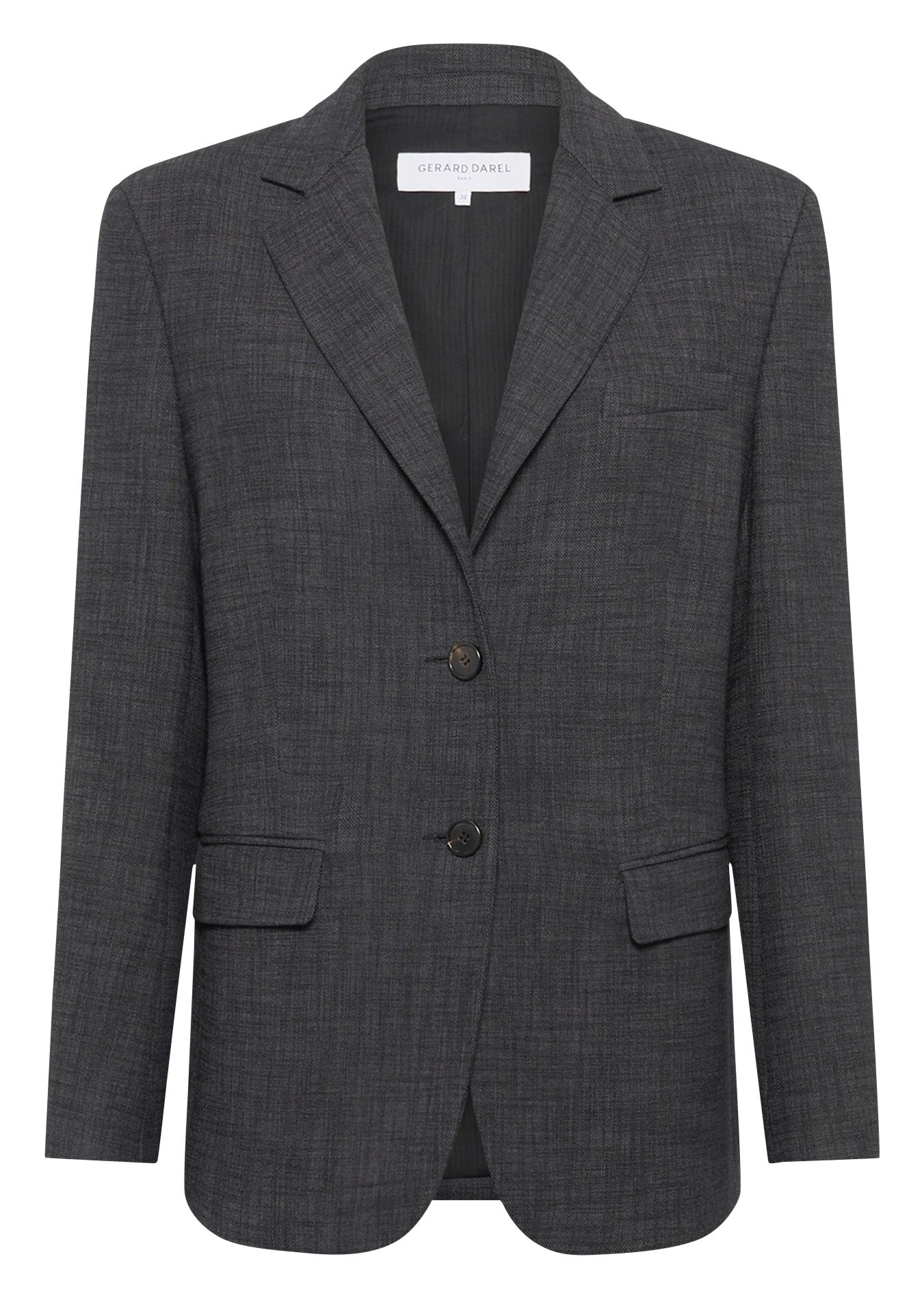Fitted blazer jacket with a notched collar GERARD DAREL Grey