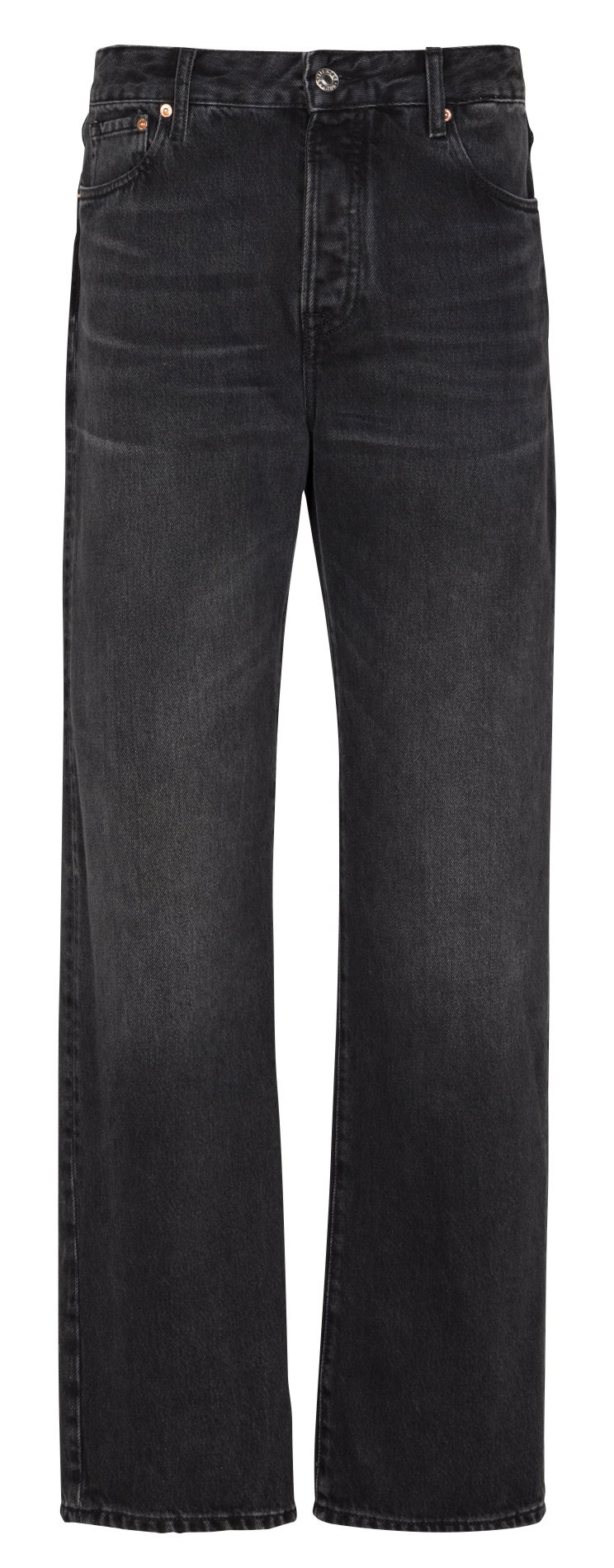 Jean droit taille haute uni BELLEROSE Noir