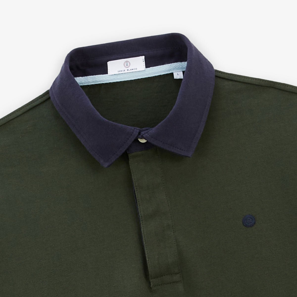 Long-sleeved rugby polo SERGE BLANCO Green