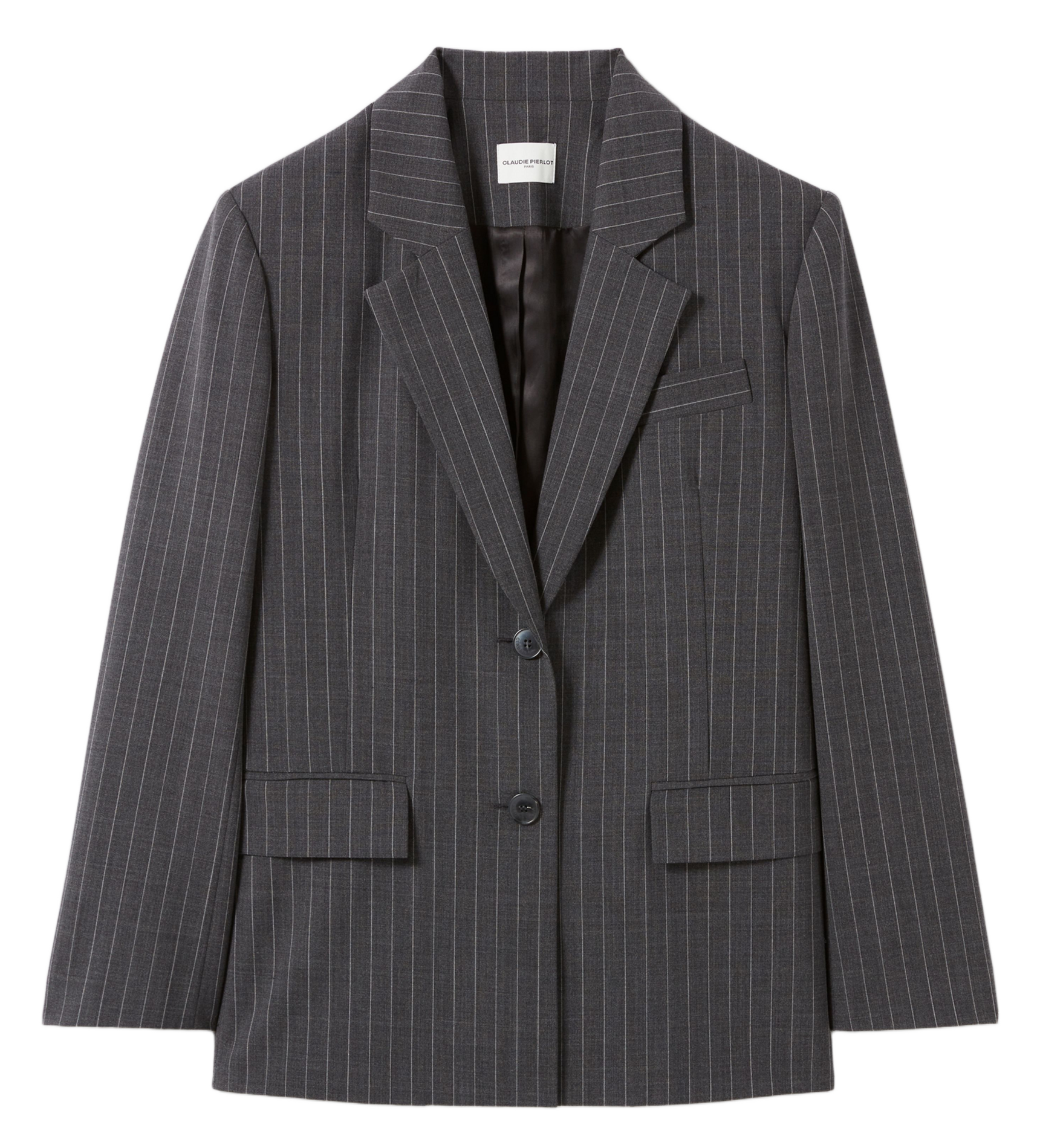 Veste col tailleur CLAUDIE PIERLOT Gris