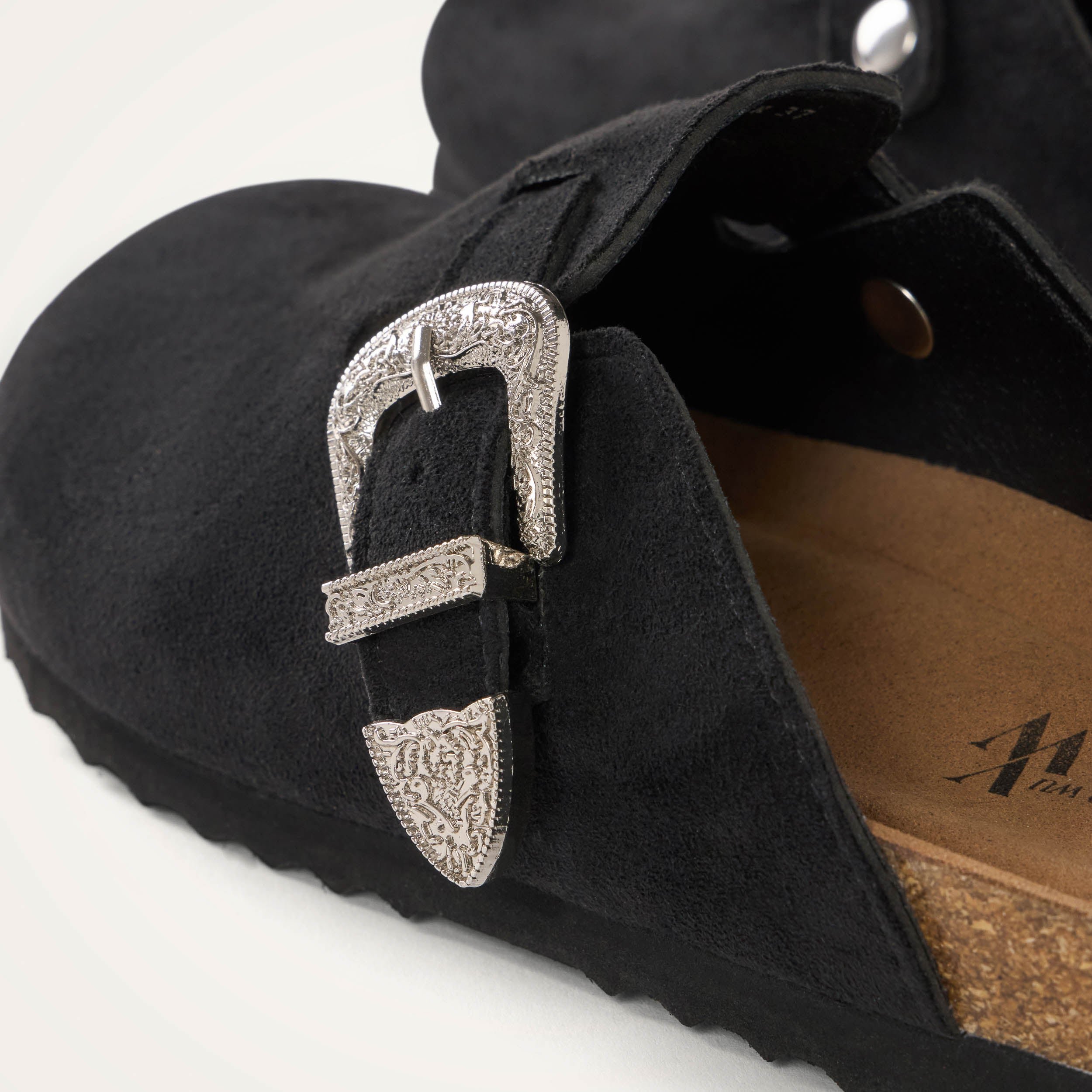 Sabots en fausse fourrure VANESSA WU Noir