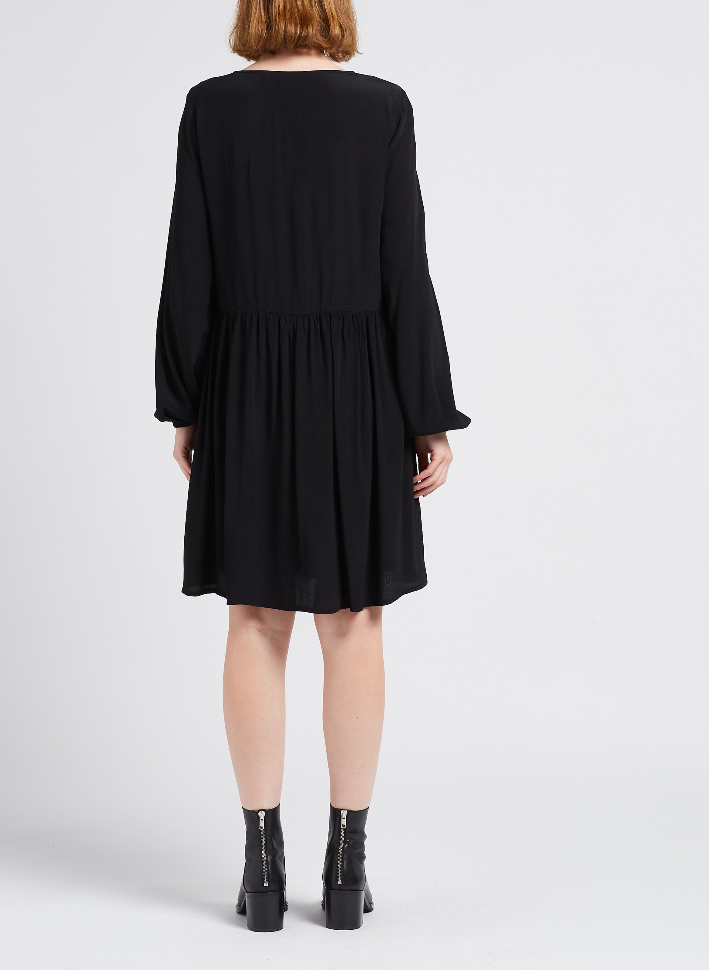 Long round-neck dress MAX MARA LEISURE Black