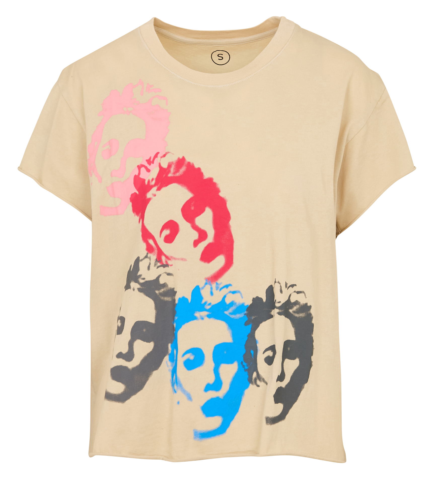 T-shirt van biokatoen met ronde hals LEON & HARPER Grijs