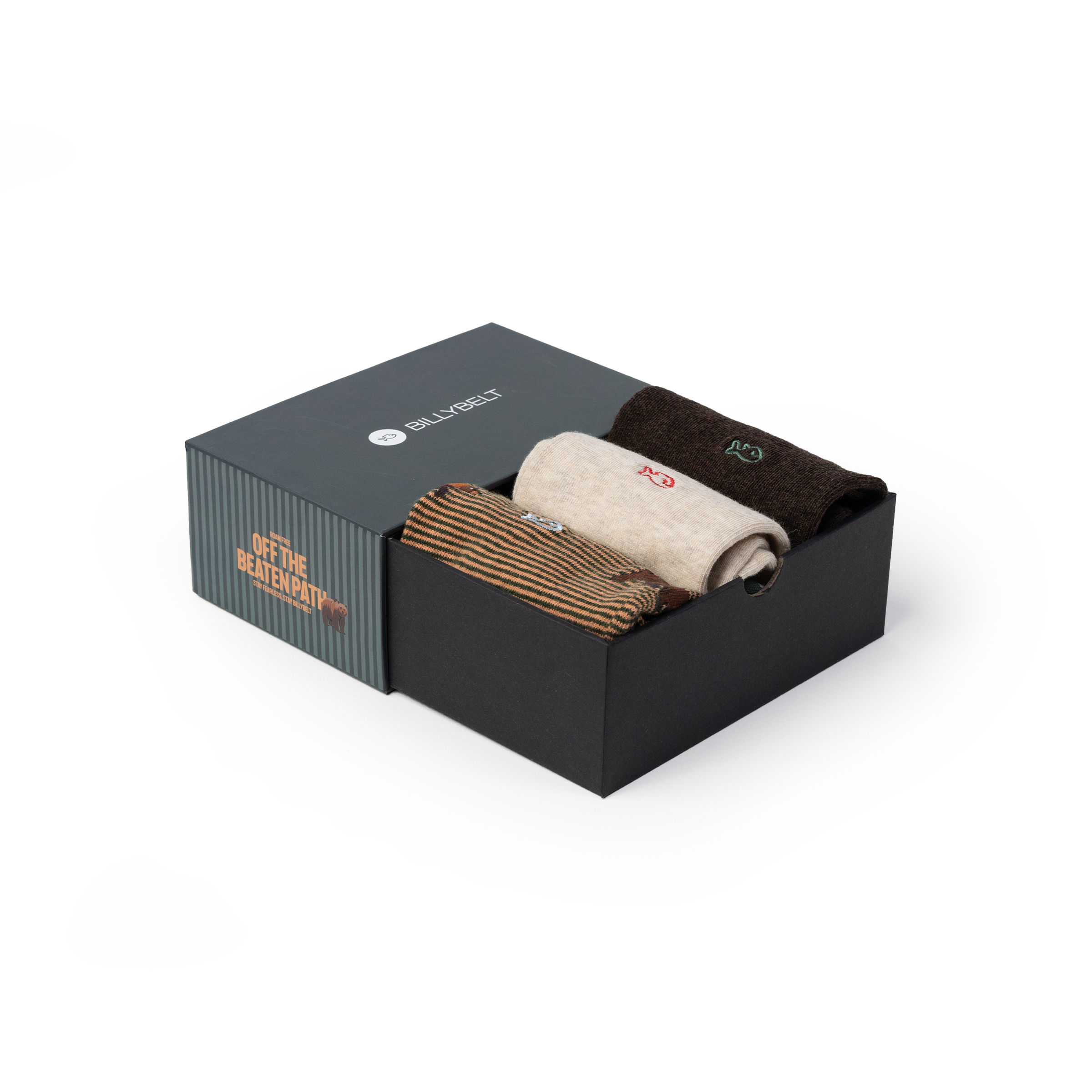 Set of 3 socks BILLYBELT Green