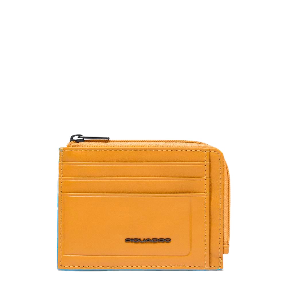 Zippered wallet with credit card slots, document holder, and RFID protection PIQUADRO