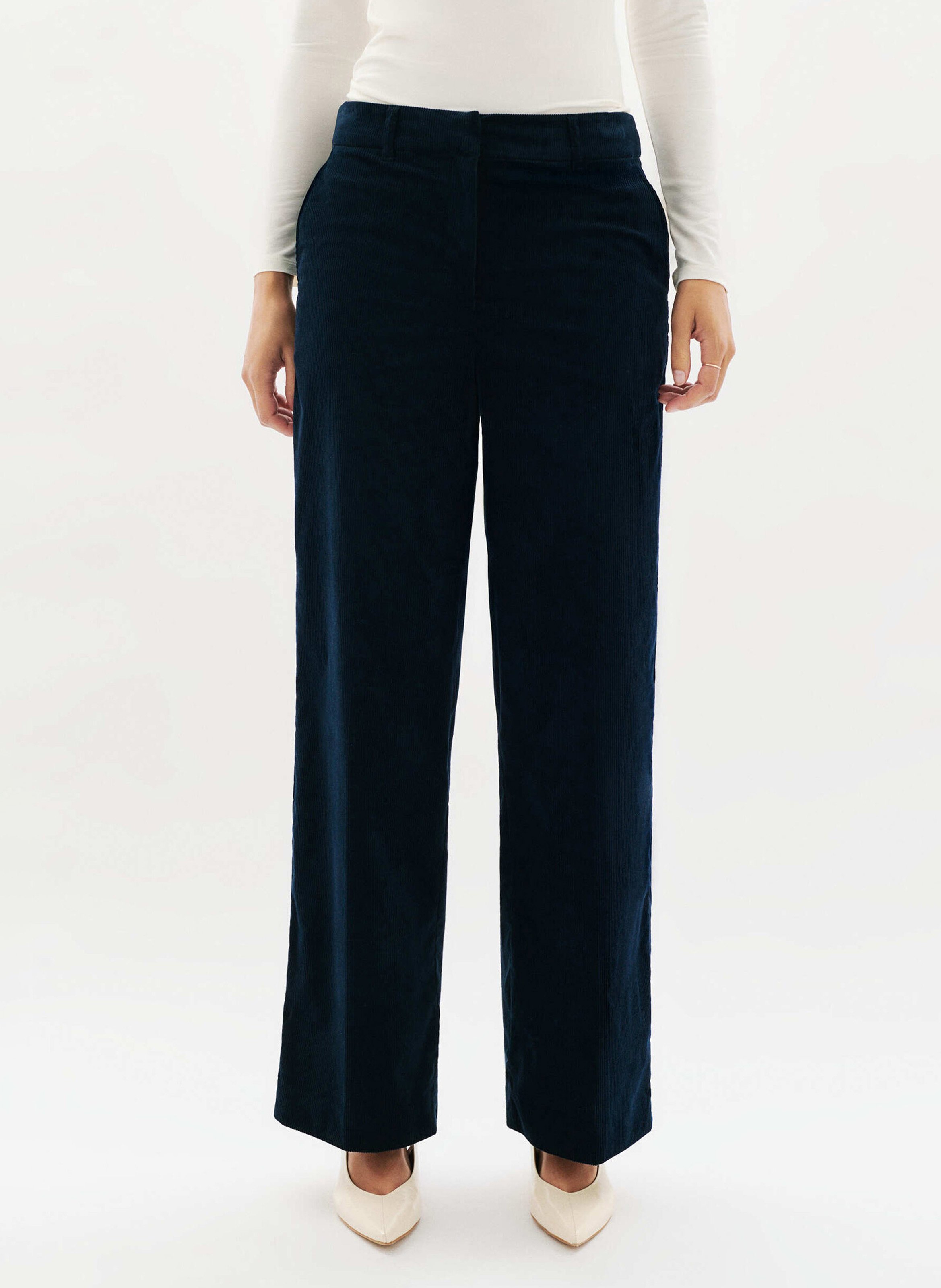 Flared corduroy pants CAROLL Blue