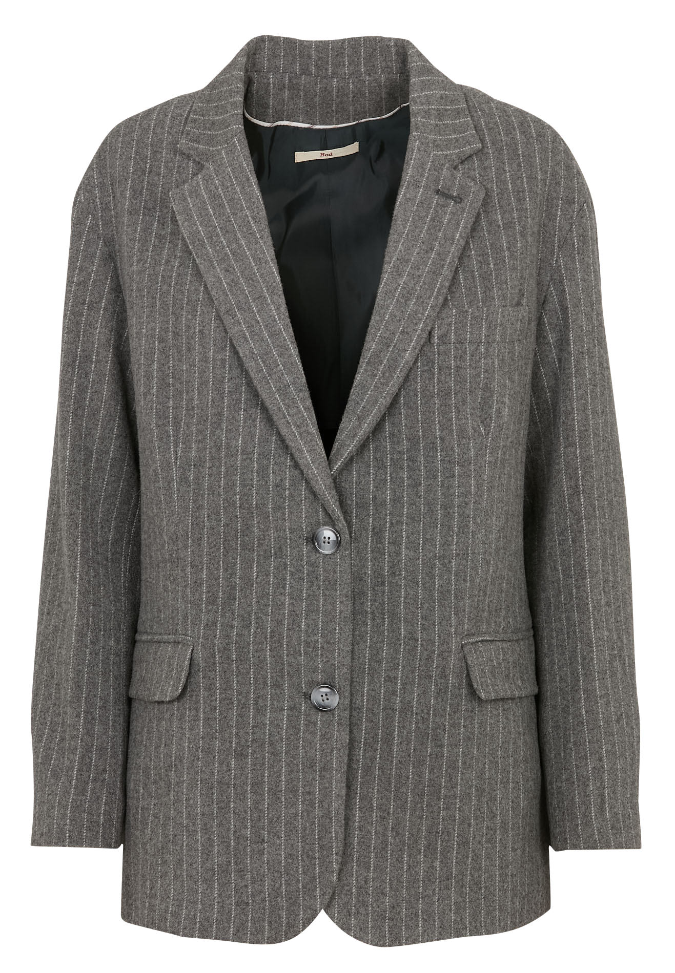 Striped wool blend blazer HOD PARIS Grey