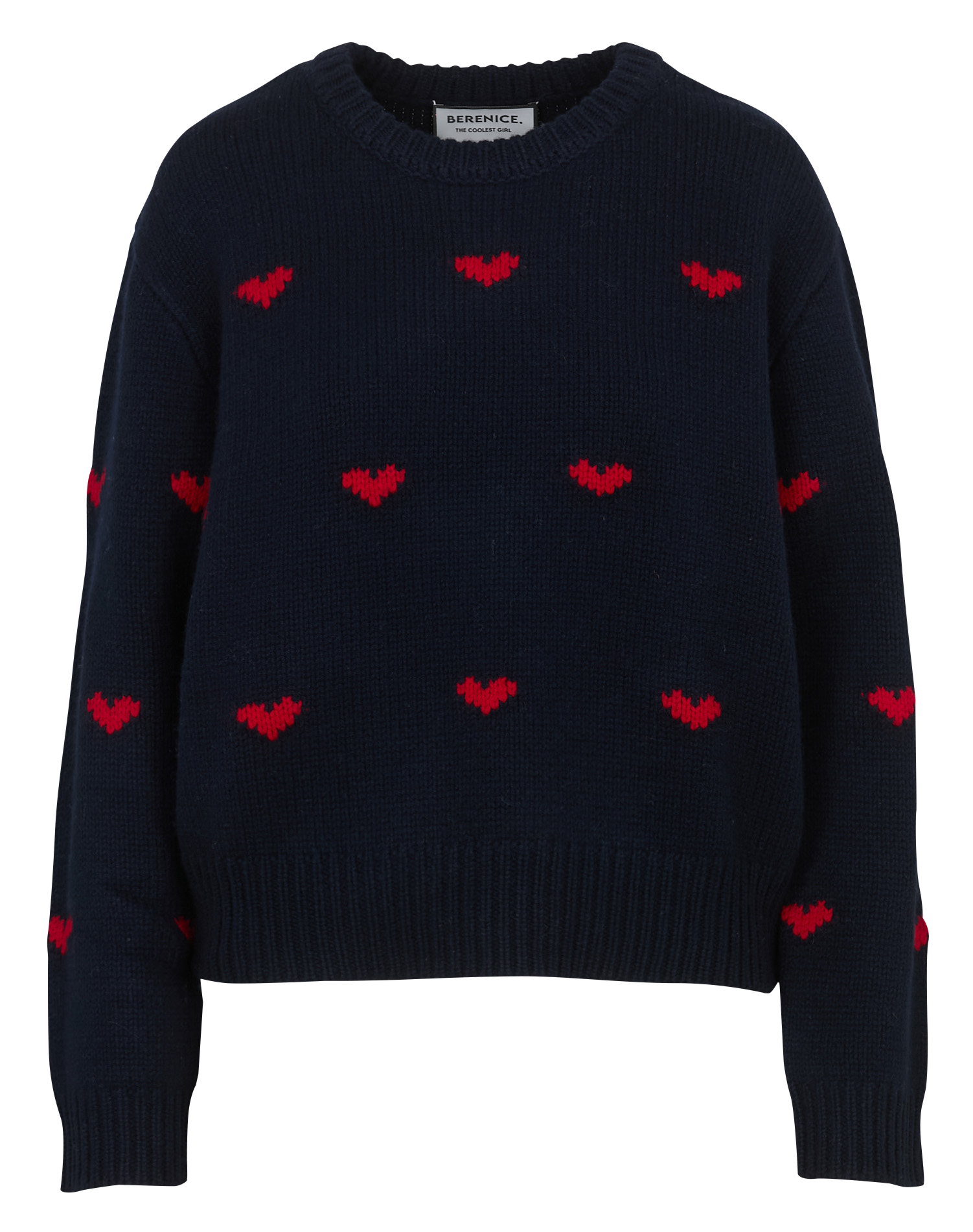 Woleg - Oversize-Wollpullover mit Rundhalsausschnitt BERENICE Blau