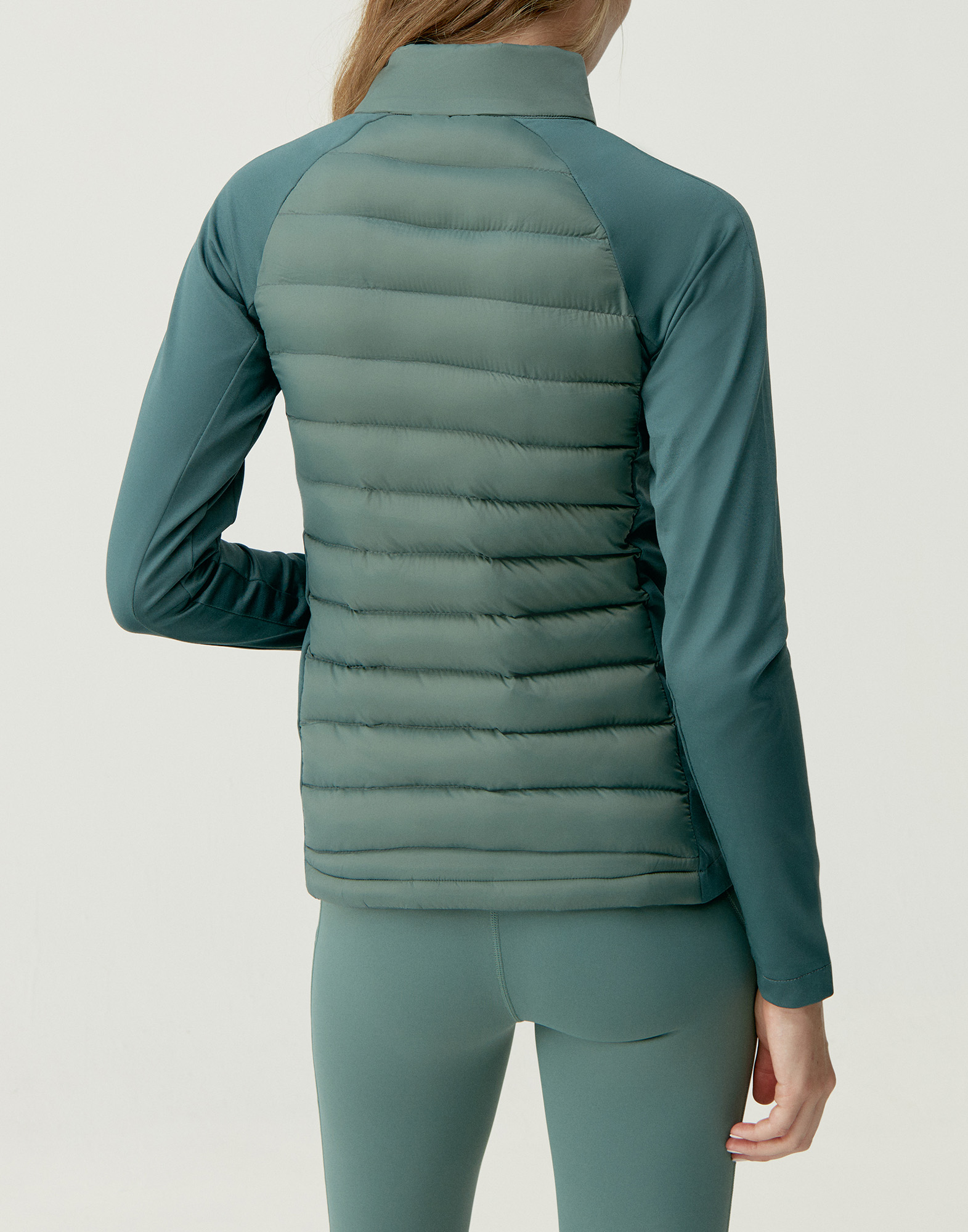 Quilted outerwear jacket BORN LIVING YOGA Green