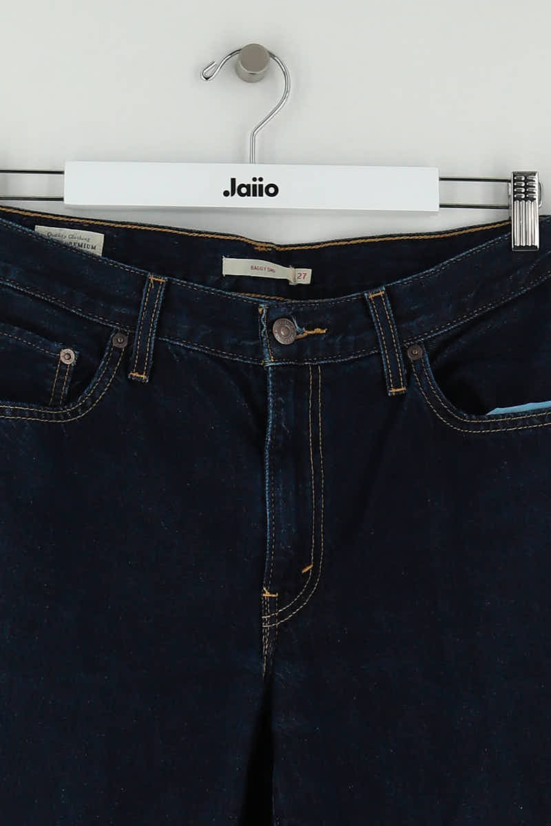 Straight cotton-blend pants LEVI'S - Seconde main Blue