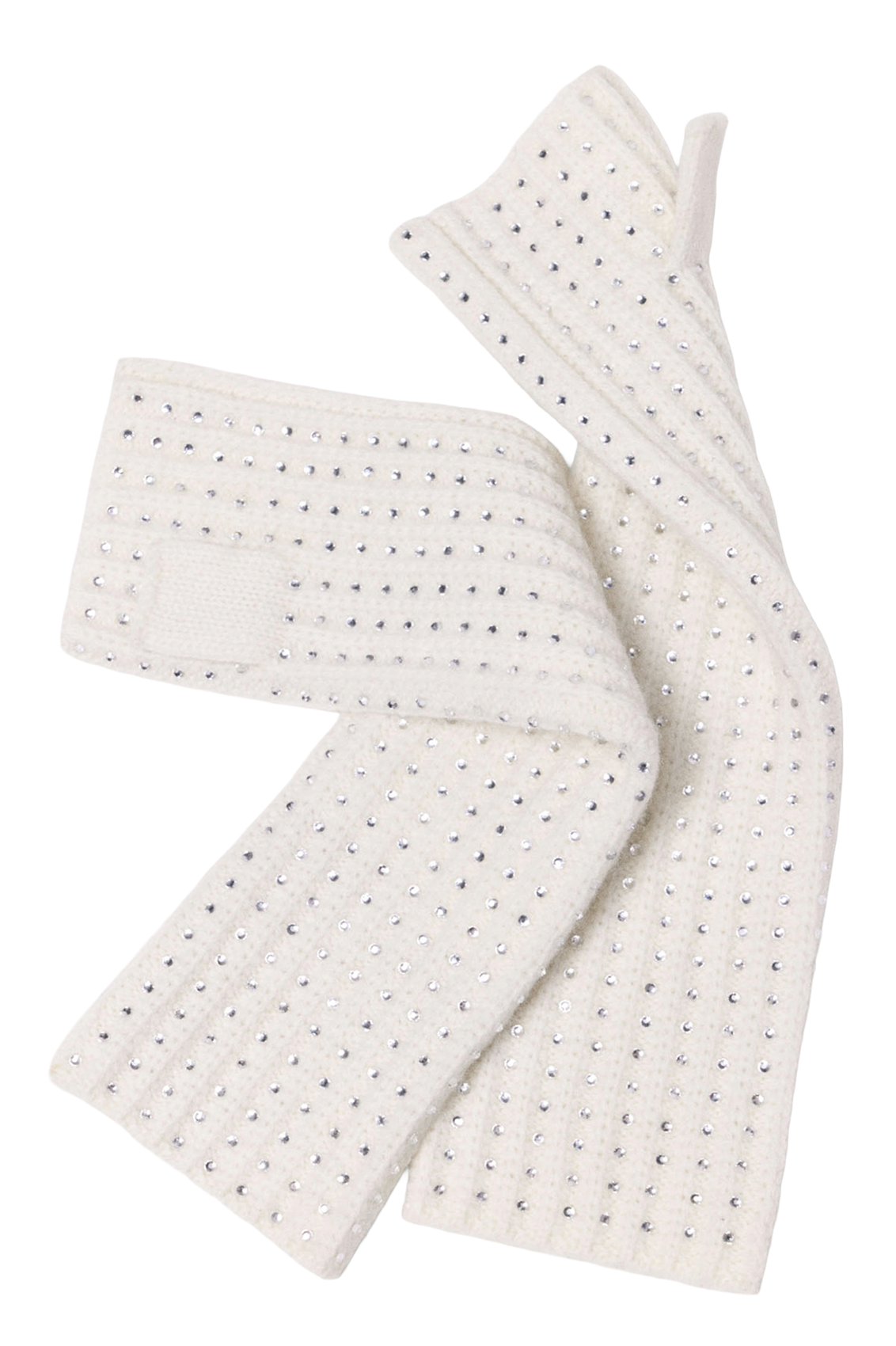 Wool fingerless gloves MAJE Beige