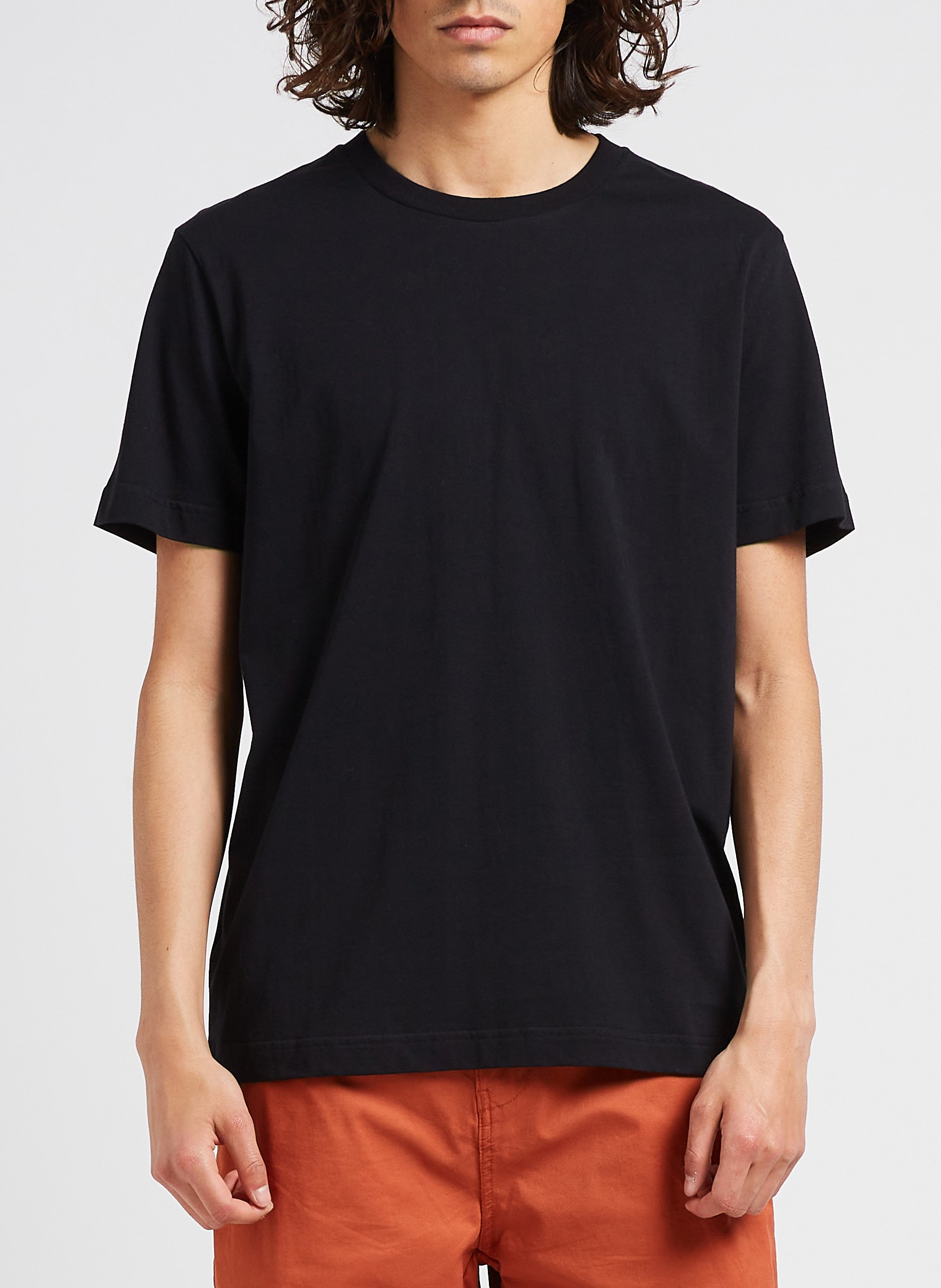 Organic cotton round-neck T-shirt SAISON 1865 Black