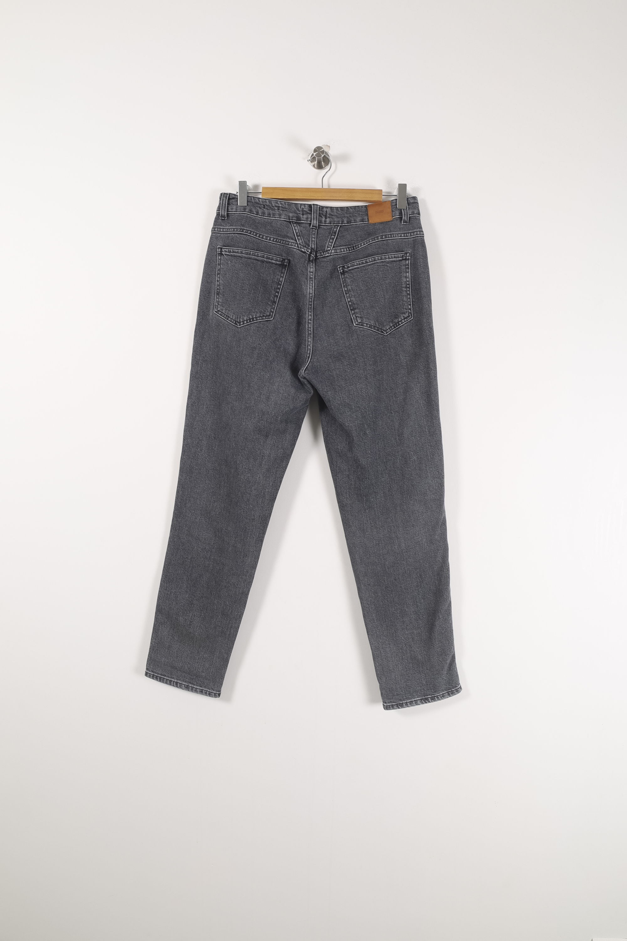 Cropped slim jeans with studs CLOSED - Seconde Main Grey
