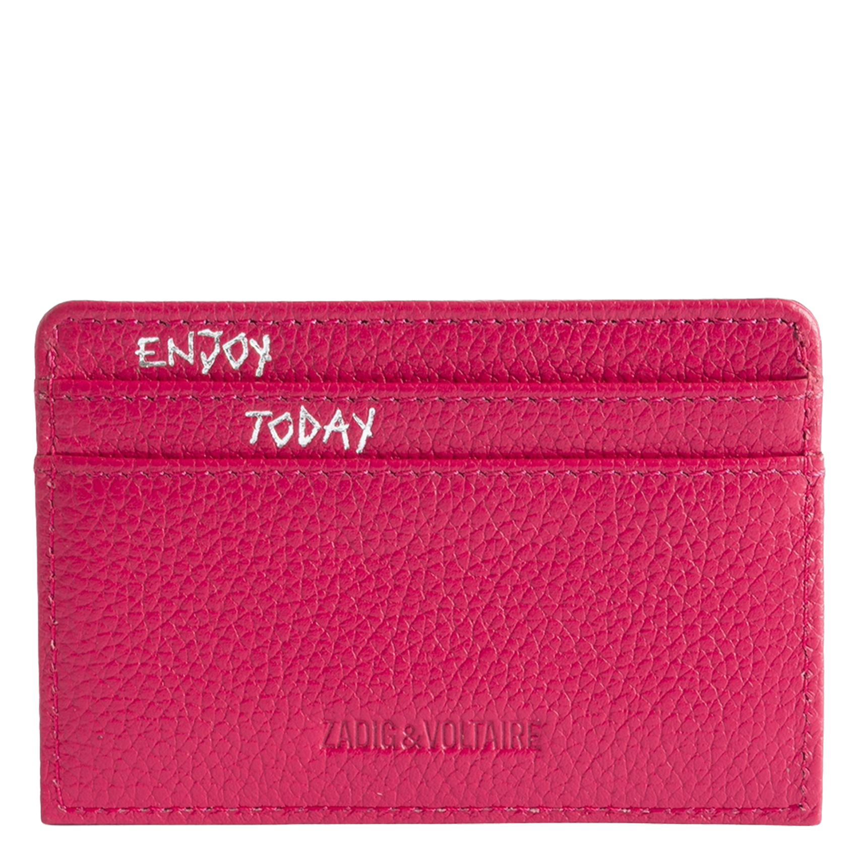 Porte cartes en cuir ZADIG&VOLTAIRE Rose