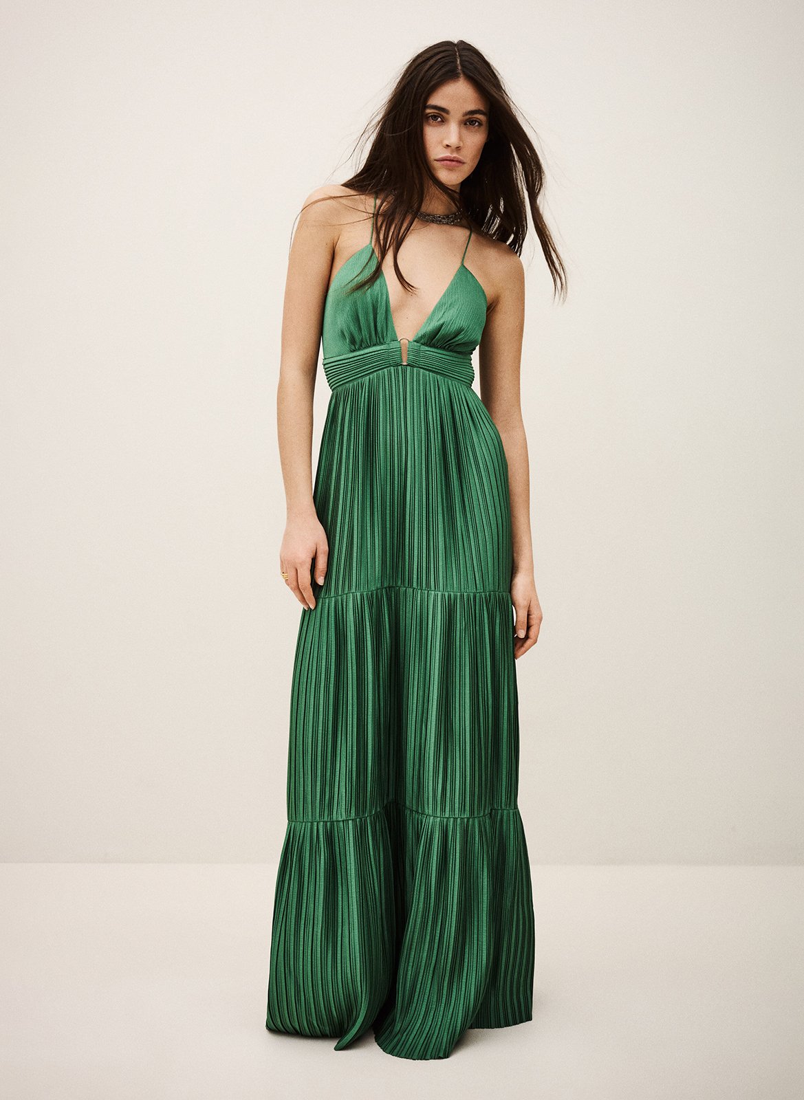 Robe longue plissée BA&SH