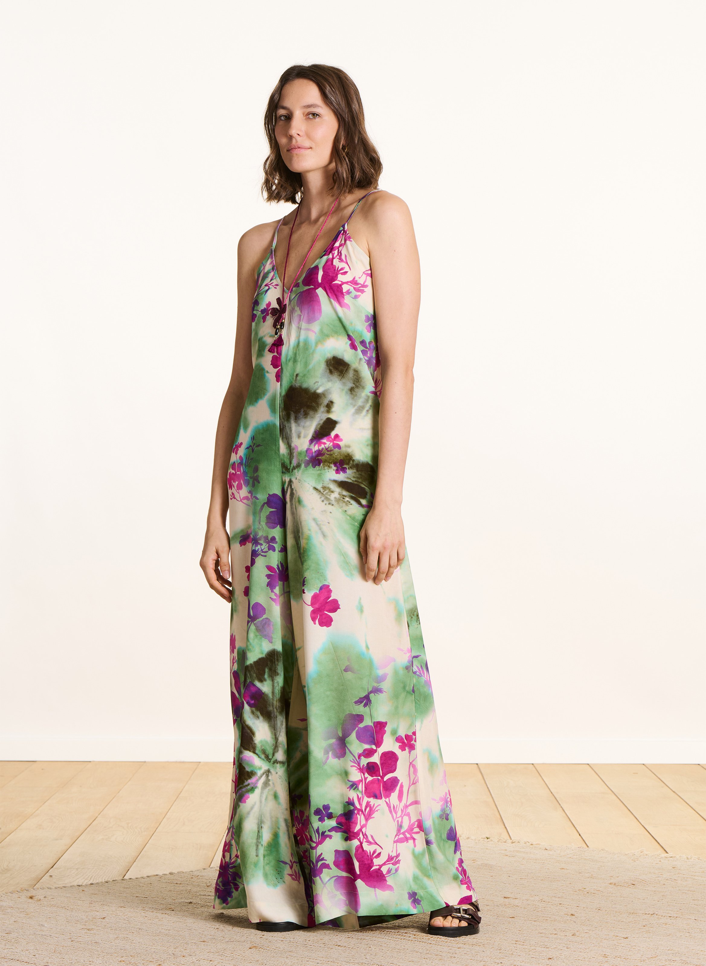 Plain strappy jumpsuit LA FEE MARABOUTEE Multicolored