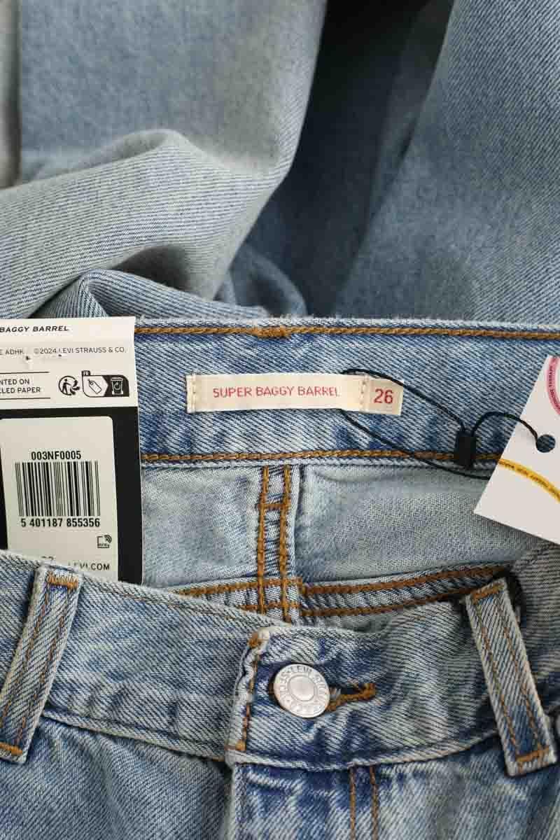 Straight cotton-blend pants LEVI'S - Seconde main Blue