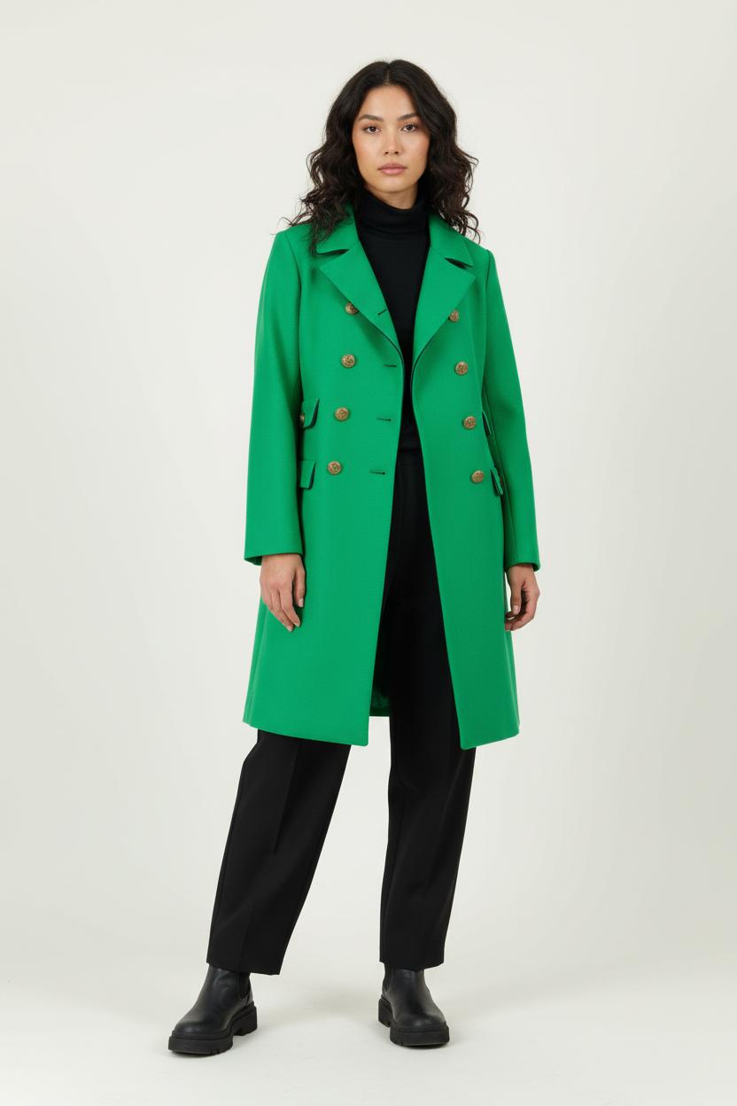 Long coat TARA JARMON - Seconde Main Green