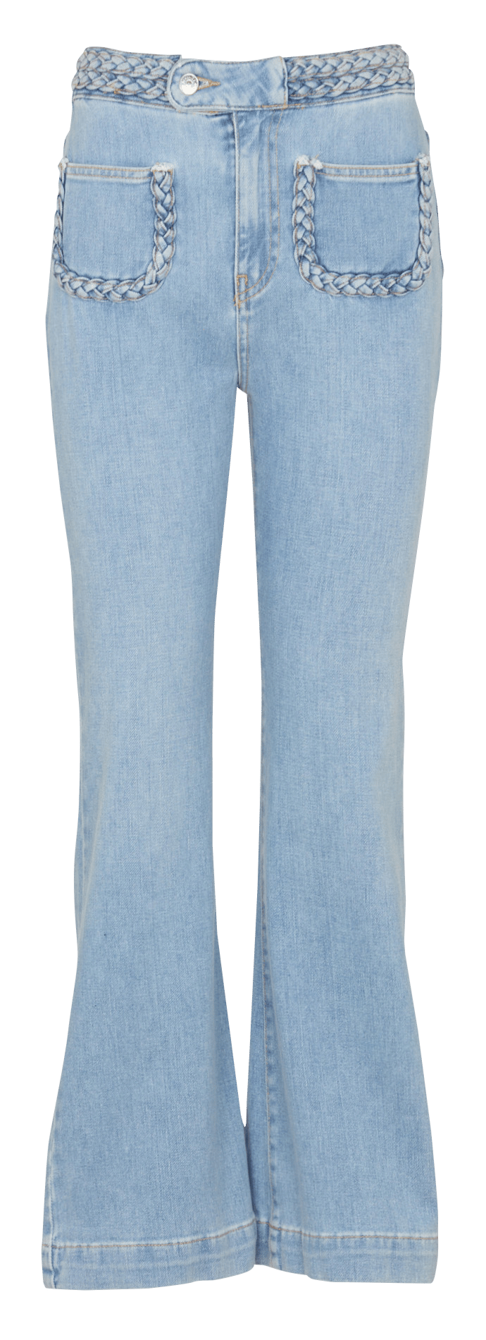 Anorak corto con capucha de pelo BERENICE Azul