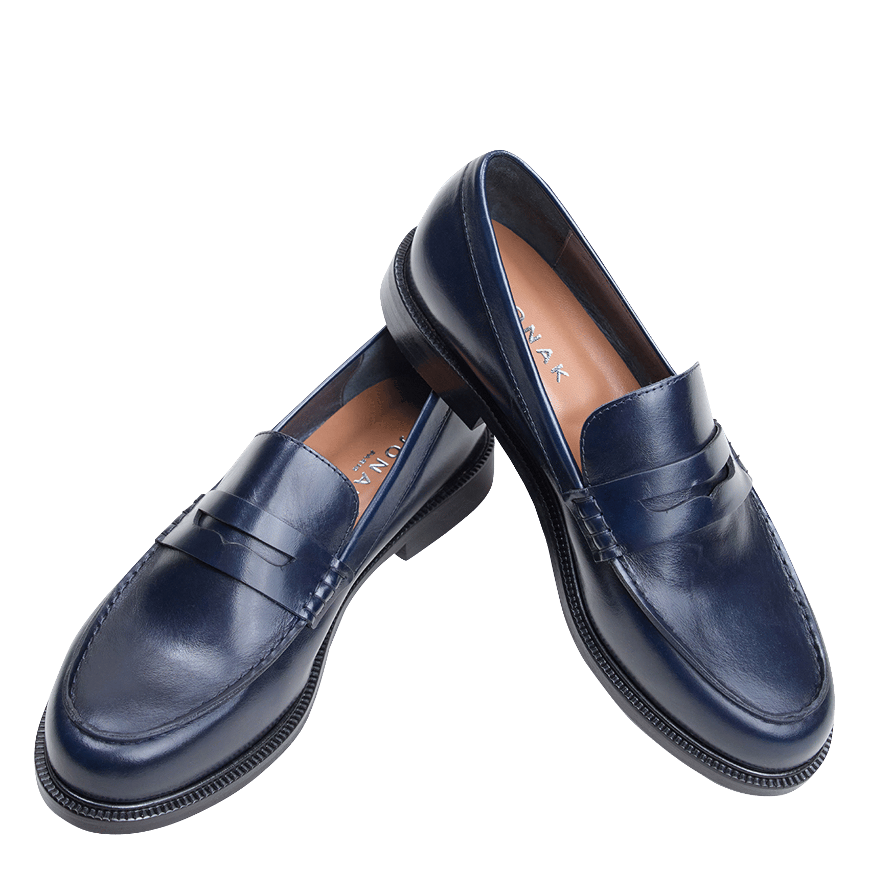 Mocasines de piel JONAK Azul