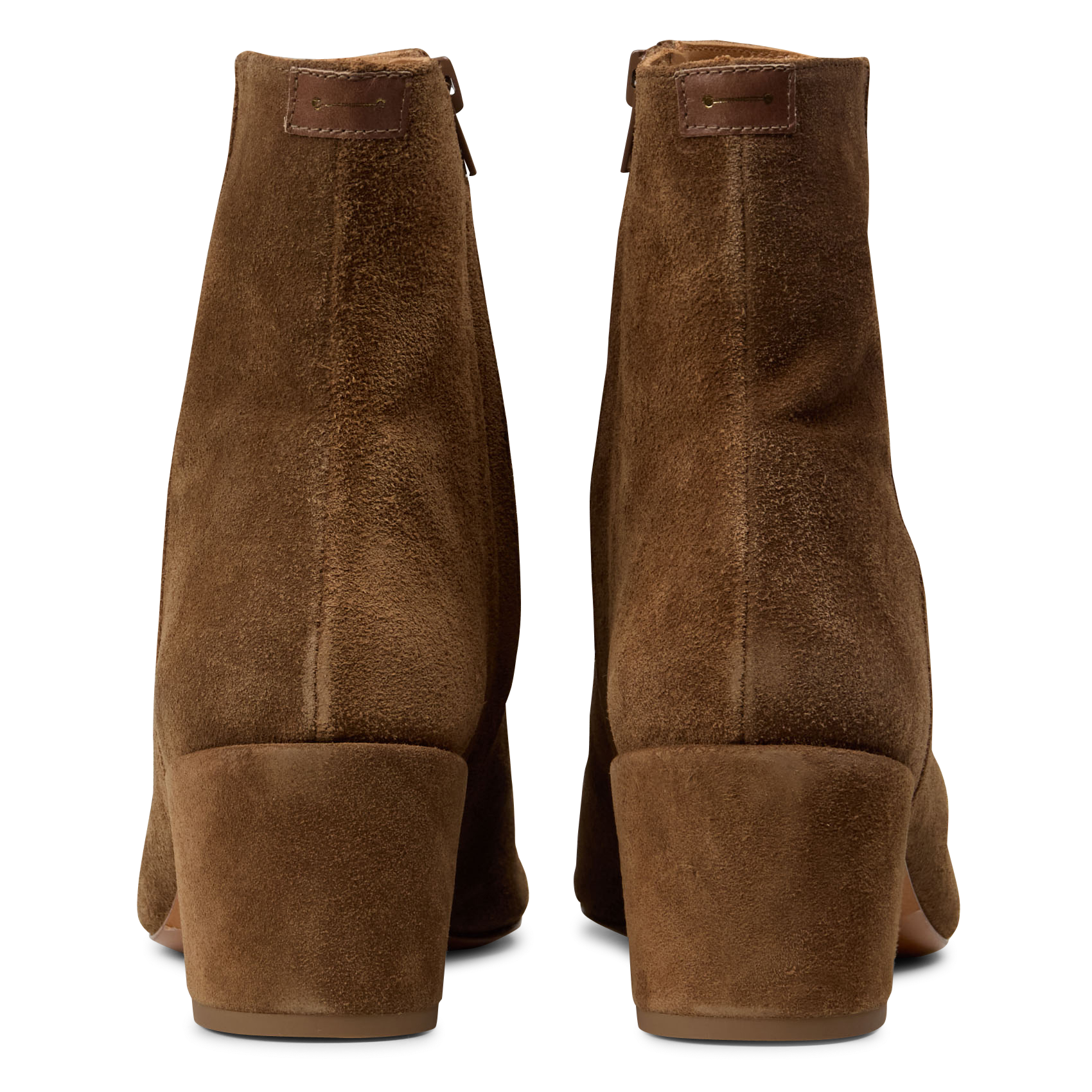 Einfarbige Wildleder-Stiefeletten ANTHOLOGY PARIS Braun