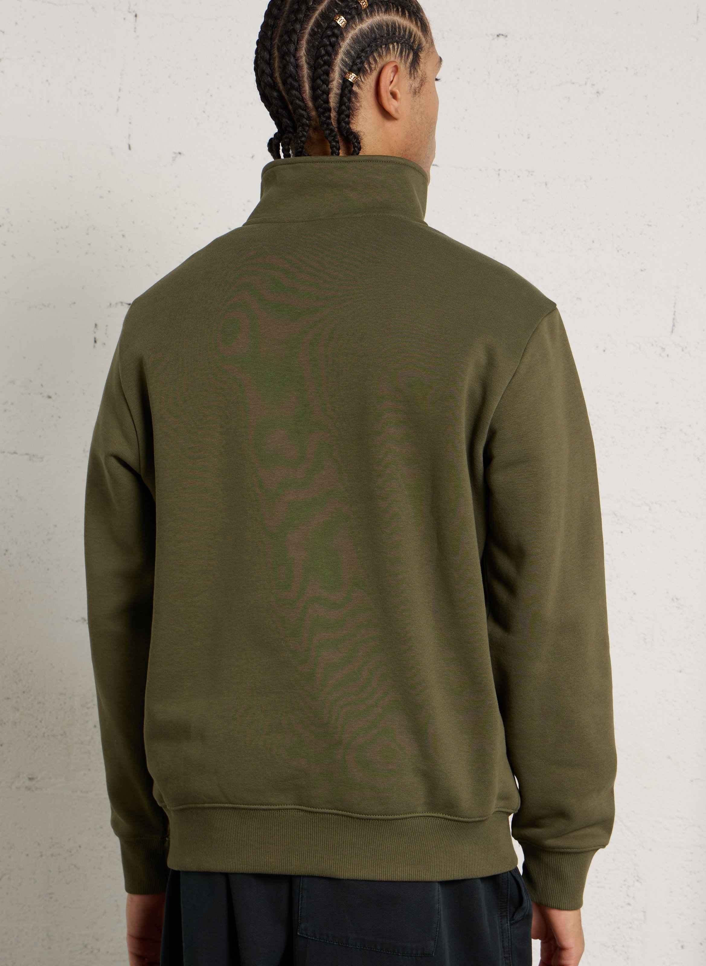 Straight cotton-blend sweater NAPAPIJRI Green