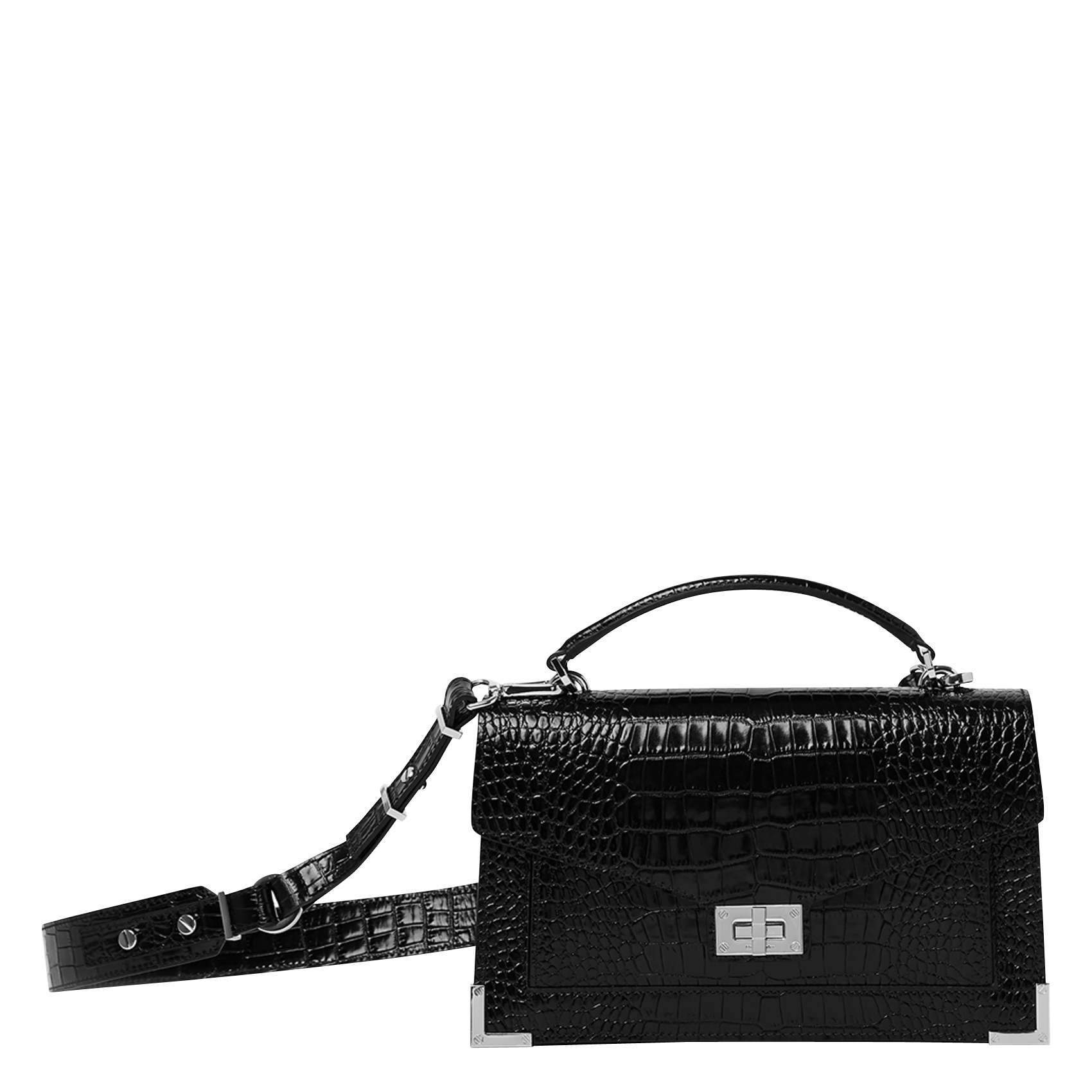The Kooples Leather Embellished Emily Cross-Body Bag | Harrods MD