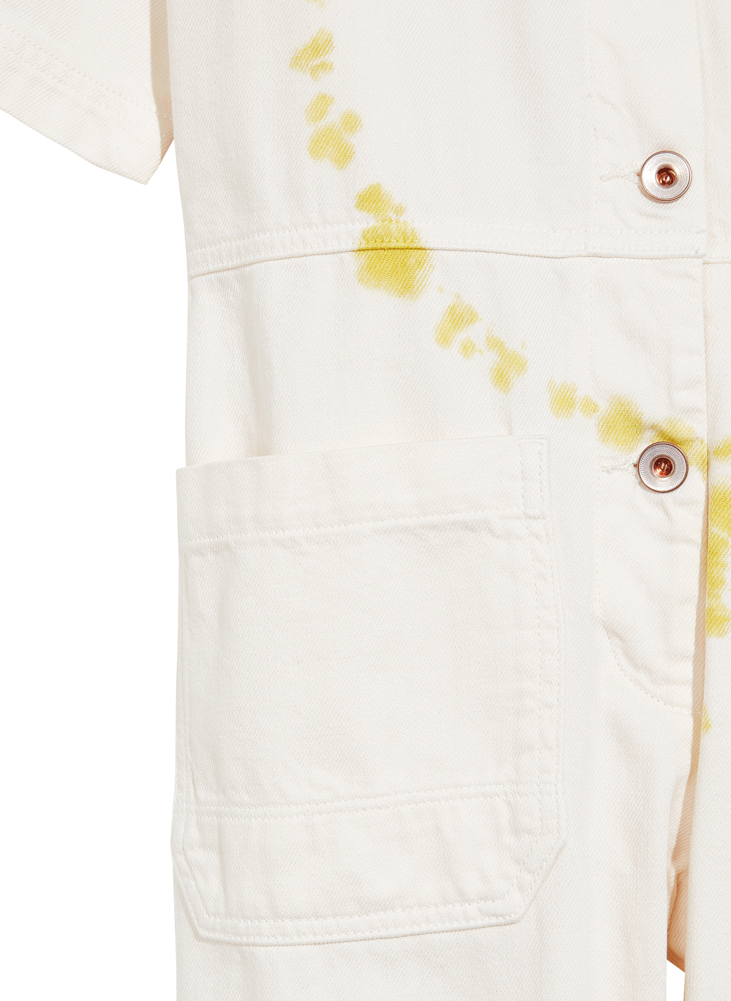 Cotton jumpsuit with classic collar BELLEROSE Beige