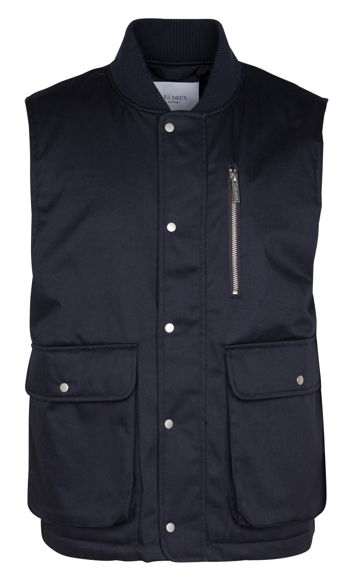 Veste sans manches en coton mélangé  LES DEUX Bleu