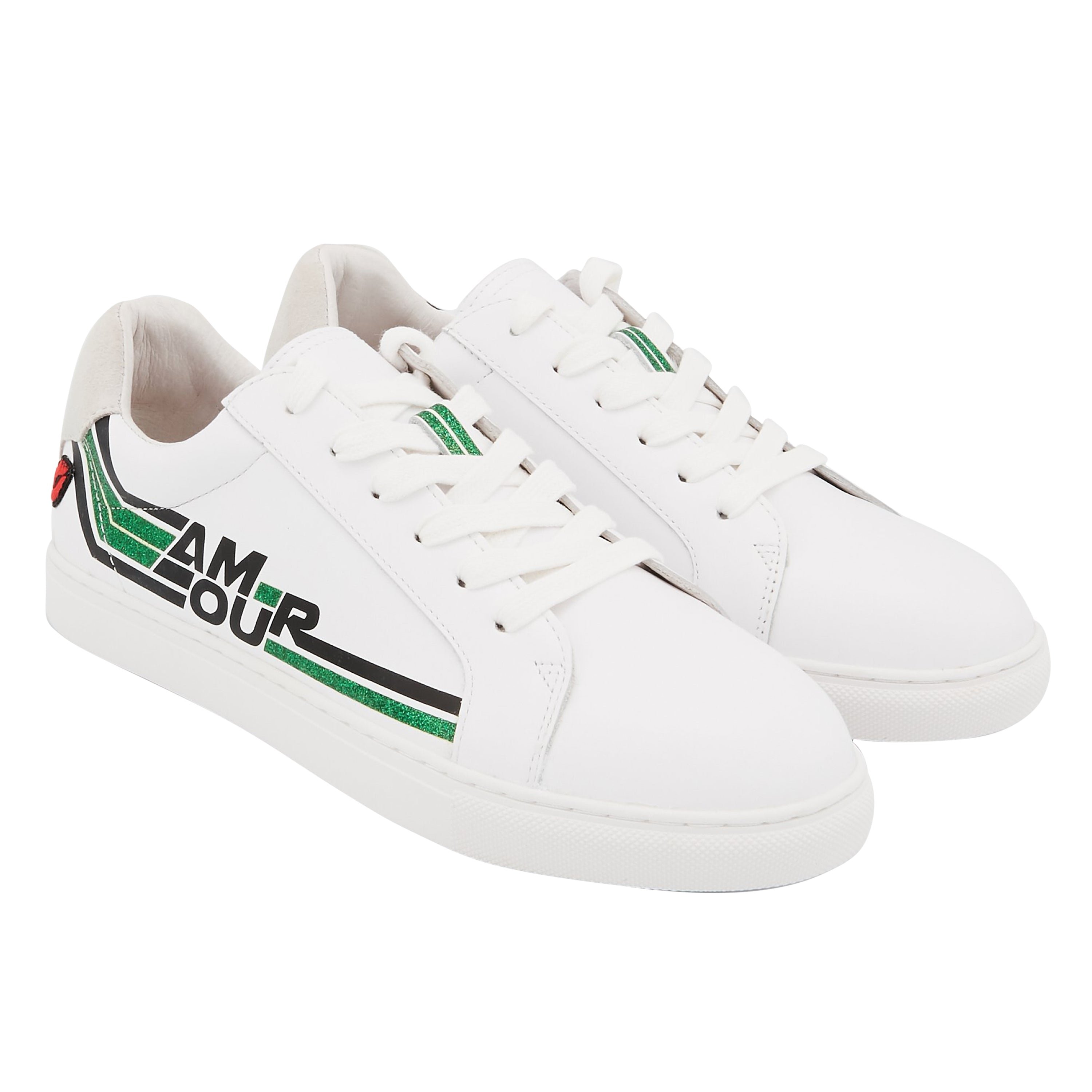 Leather sneakers BONS BAISERS PARIS White