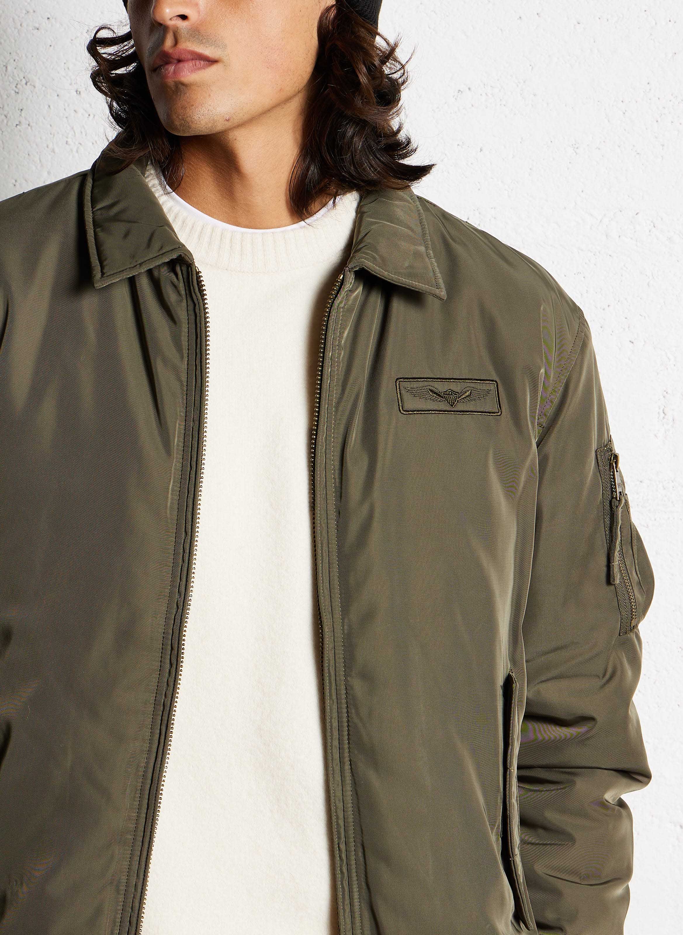 Blouson col à revers droit BOMBERS ORIGINAL Kaki