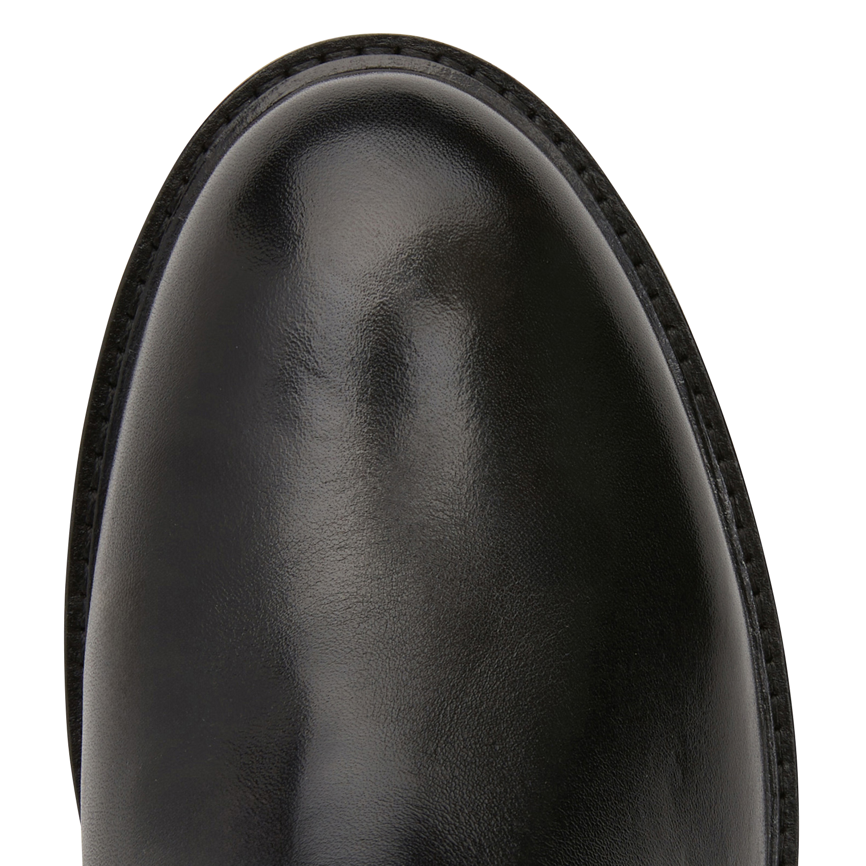 Bottes hautes crantées en cuir  MELLOW YELLOW Noir