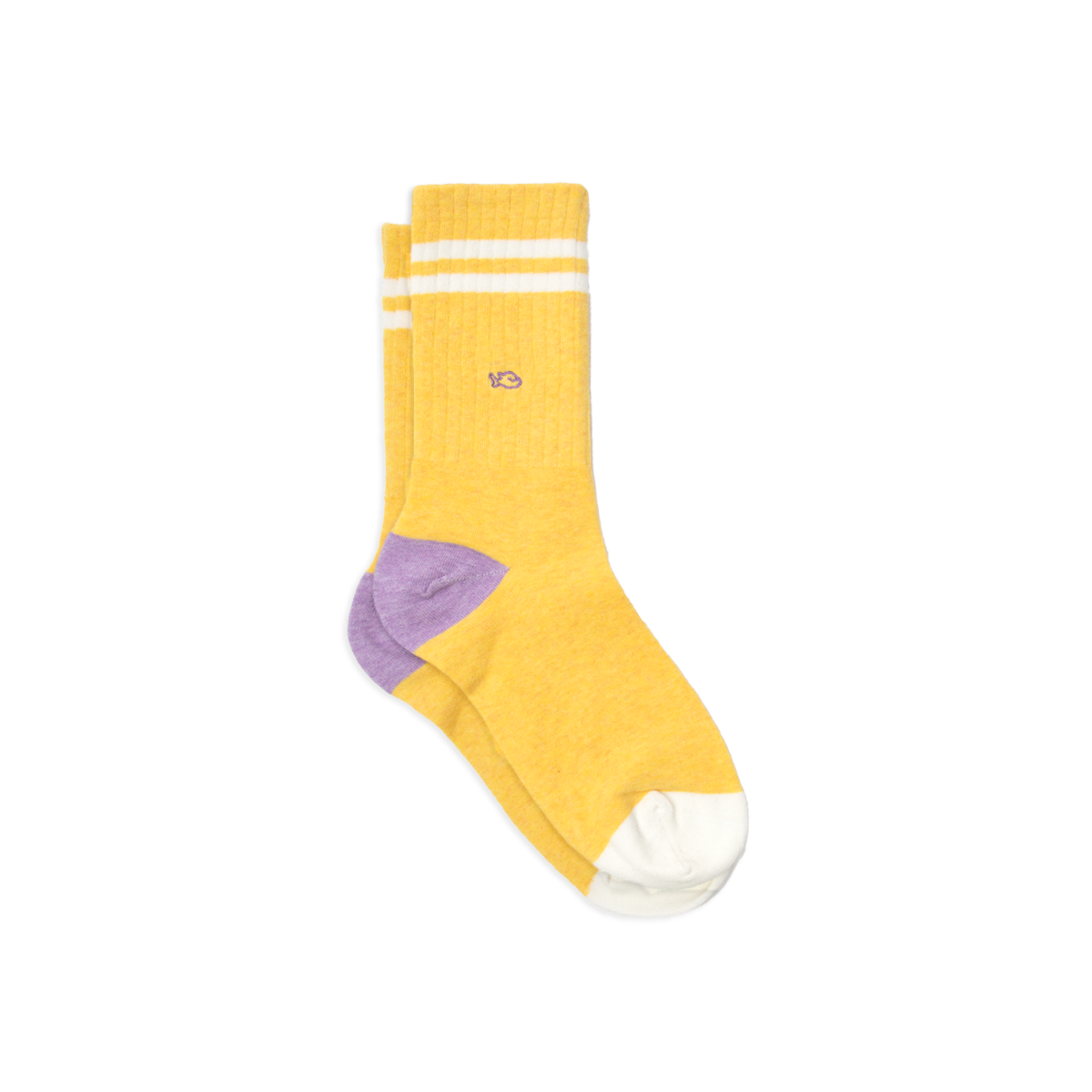 Combed Cotton Retro Socks BILLYBELT Yellow