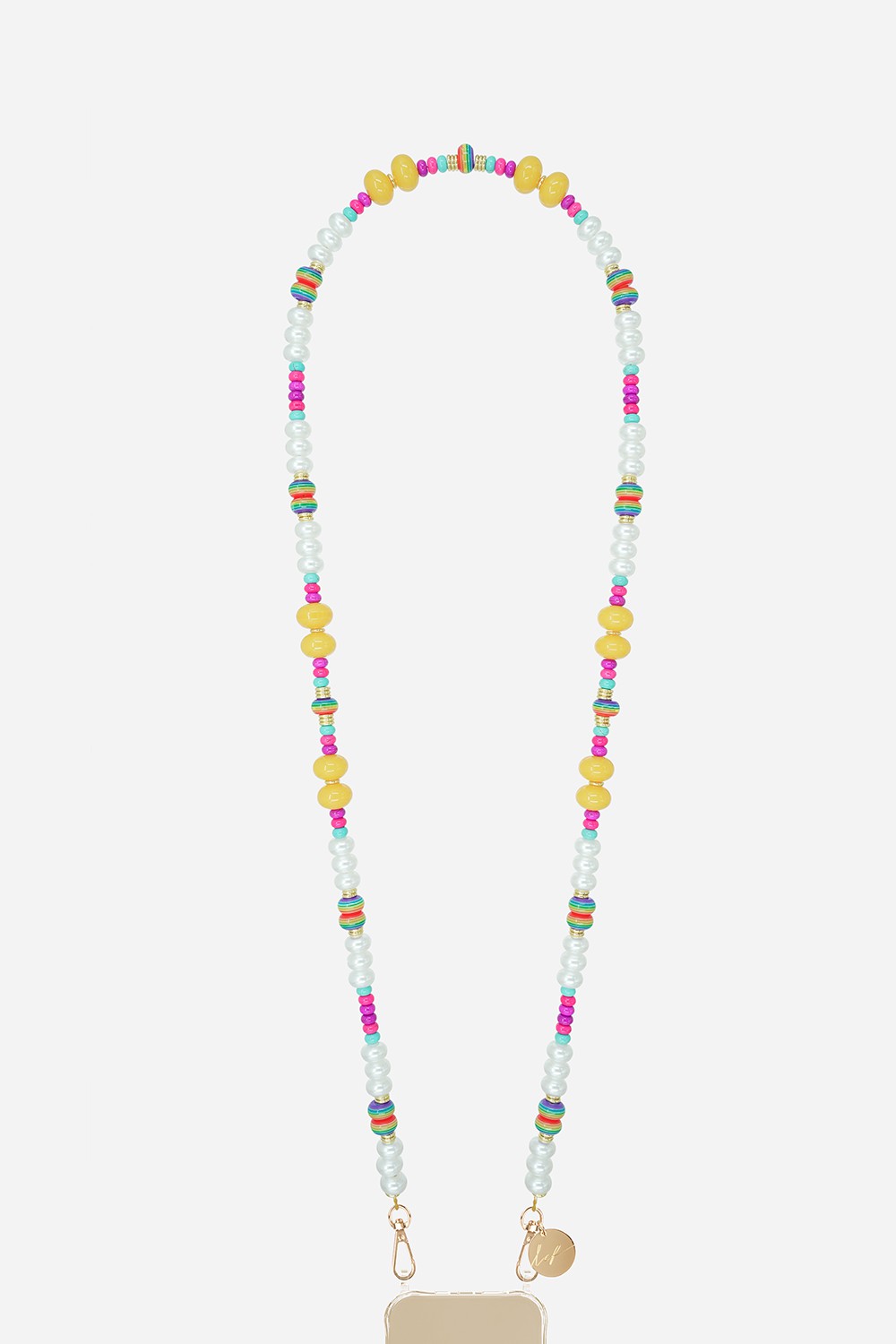 Beaded phone chain LA COQUE FRANCAISE Multicolored