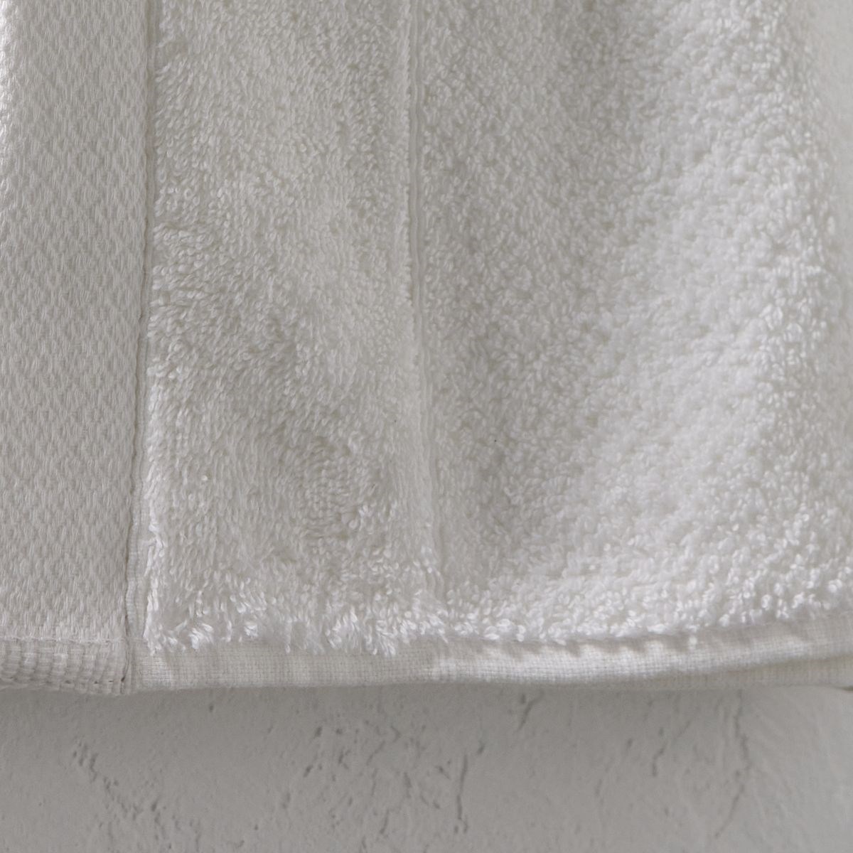 Solid color cotton beach towel White