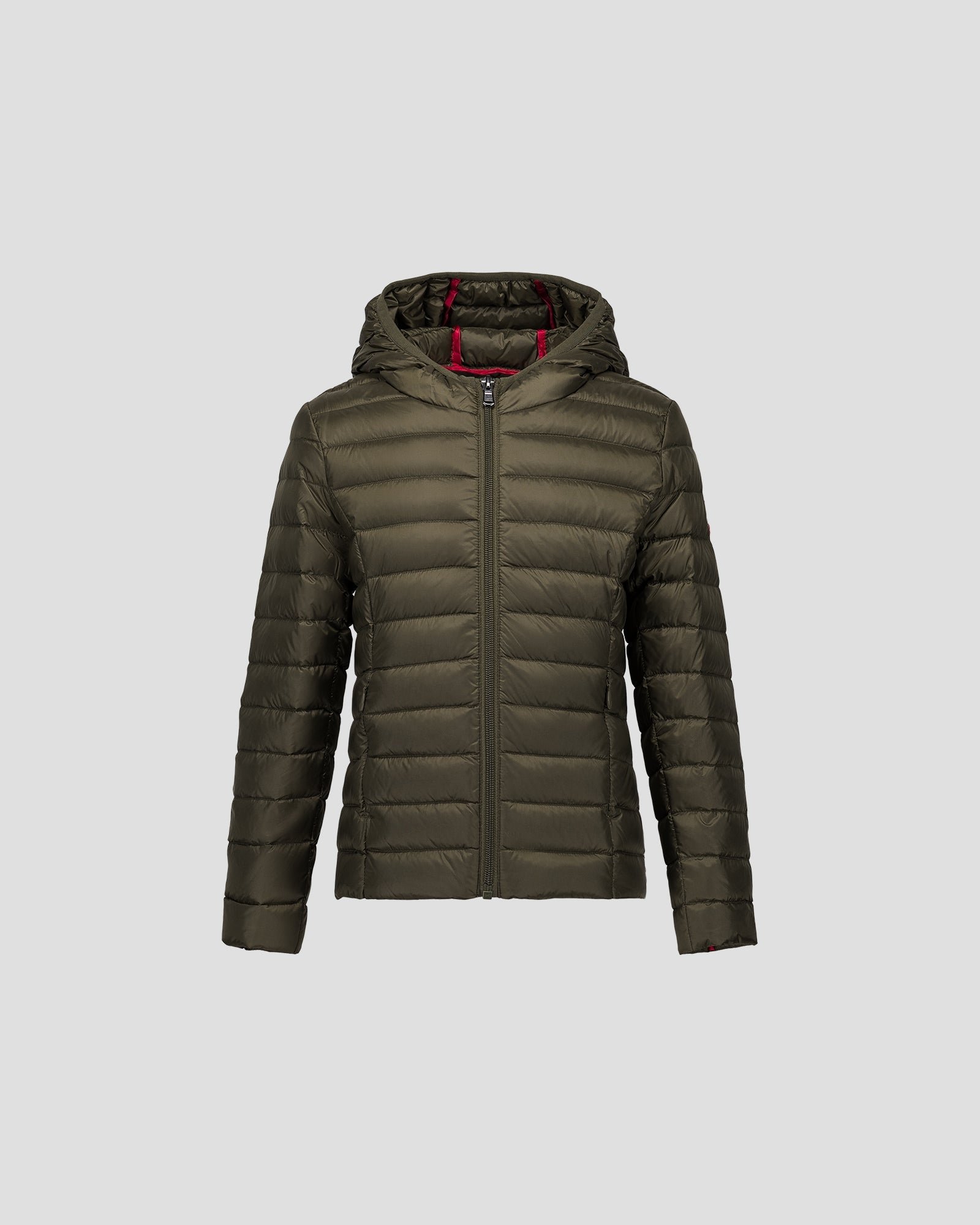 Carla lightweight hooded children's down jacket JOTT Green