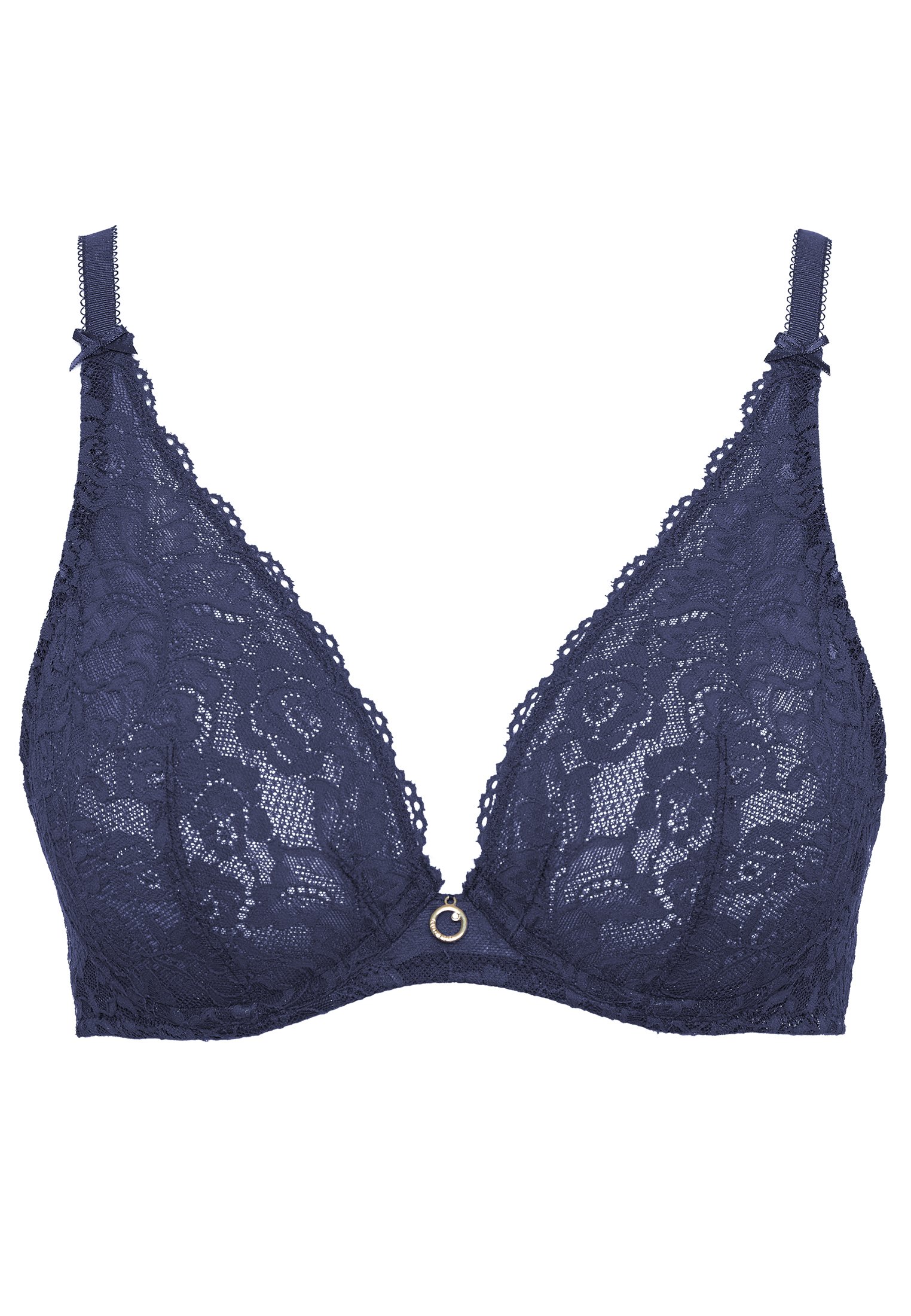 A la Folie kohl black underwired triangle bra AUBADE Blue