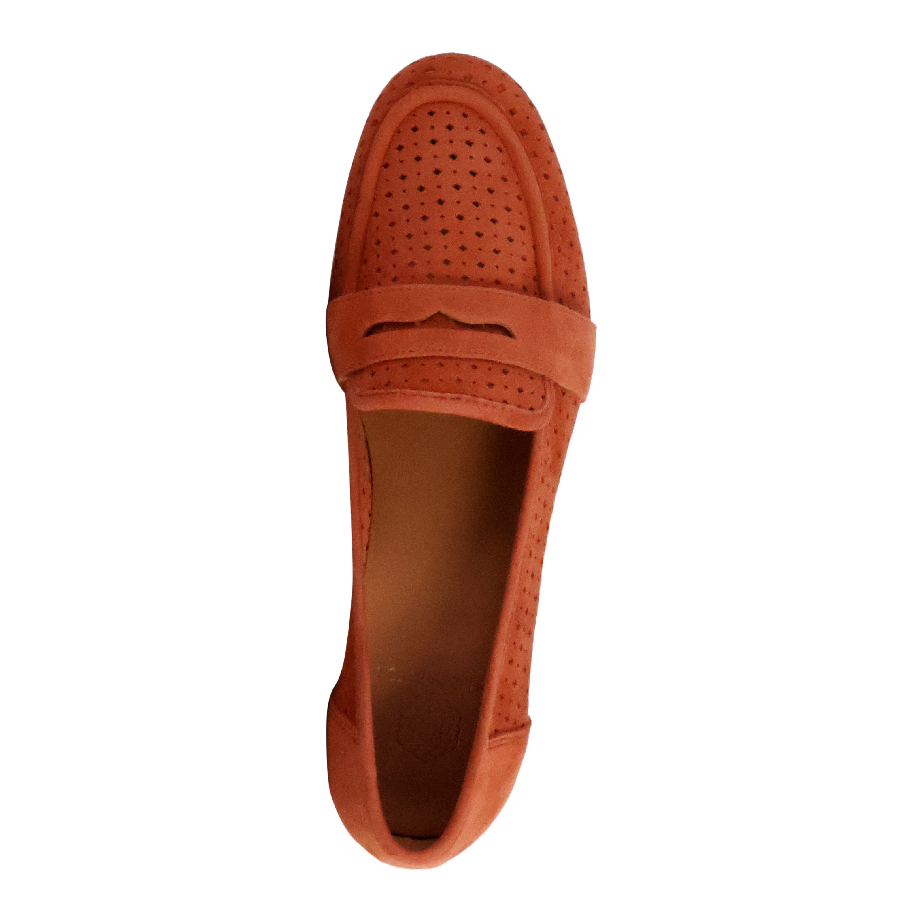 Joude leather moccasins EMILIE KARSTON Orange