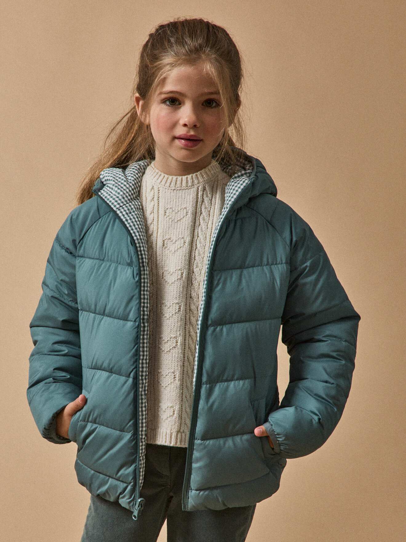 Reversible 2-in-1 Puffer Jacket CYRILLUS Green