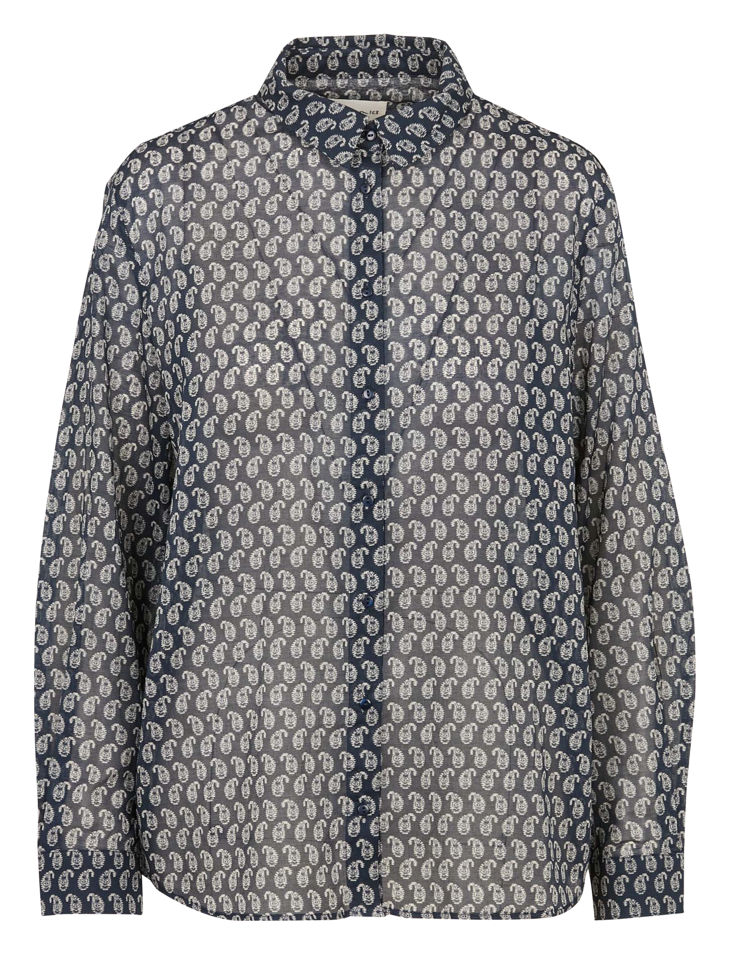 Chemise droite col classique en coton MAISON 123 Bleu