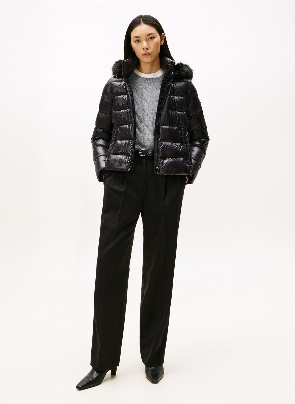 Bodywarmer met opstaande kraag  TOMMY HILFIGER Zwart