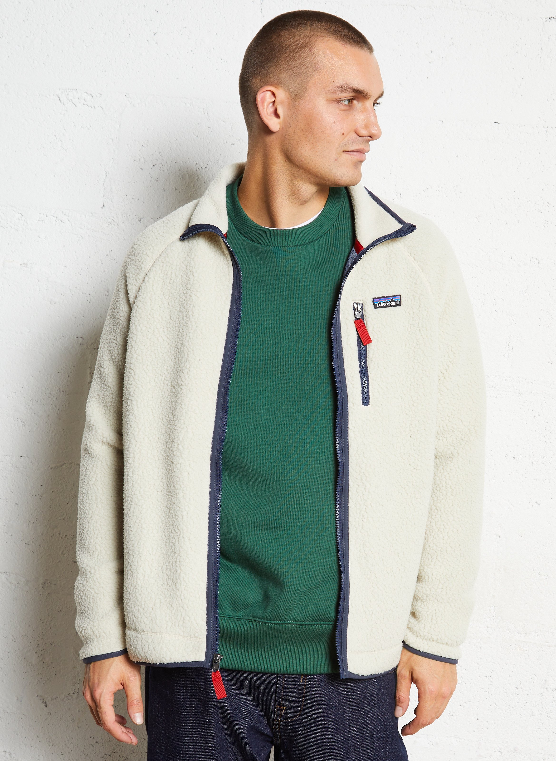 Textured high-neck fleece PATAGONIA Blue