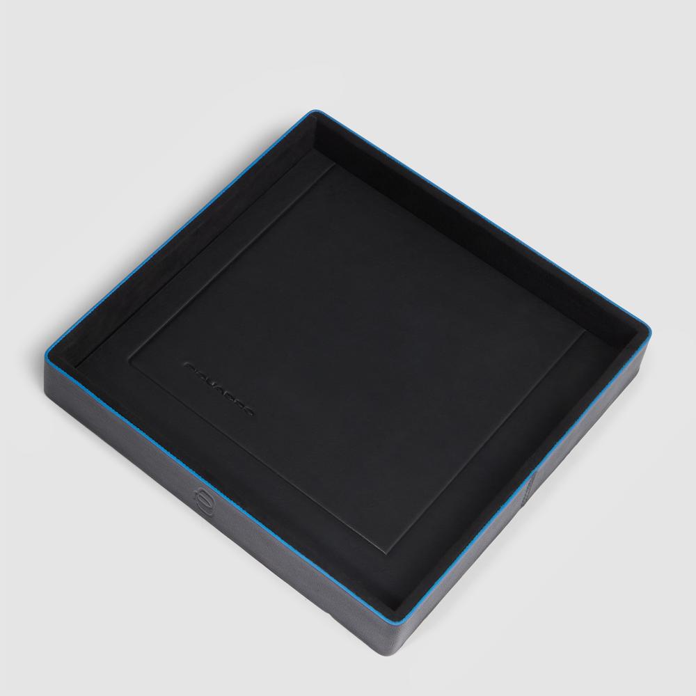 Leather catchall PIQUADRO Black