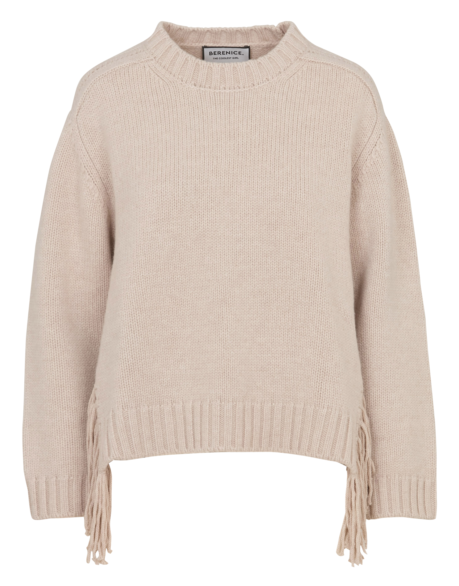 Woleg - Oversize-Wollpullover mit Rundhalsausschnitt BERENICE Beige