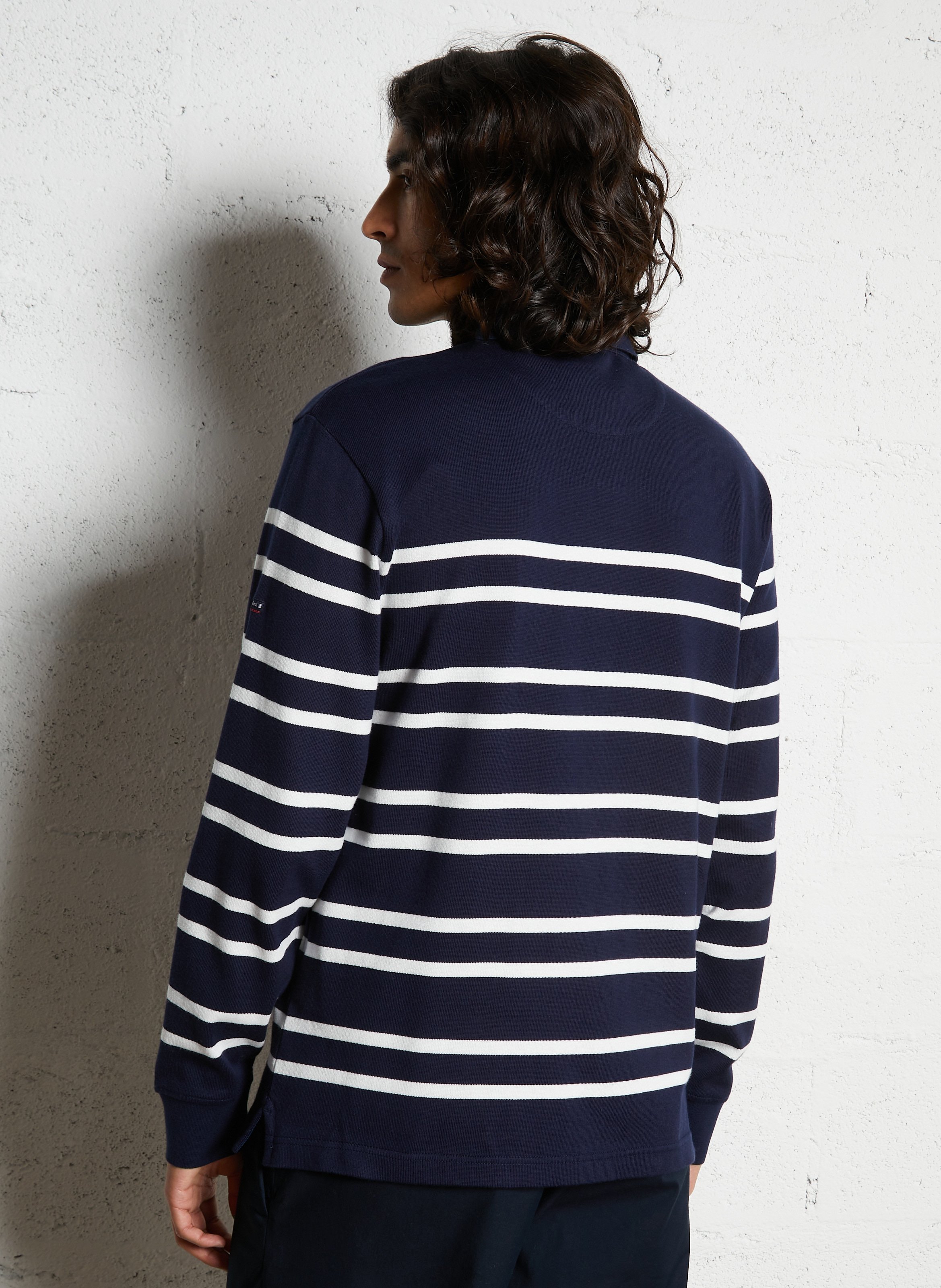 Polo droit en maille en coton ARMOR LUX Bleu