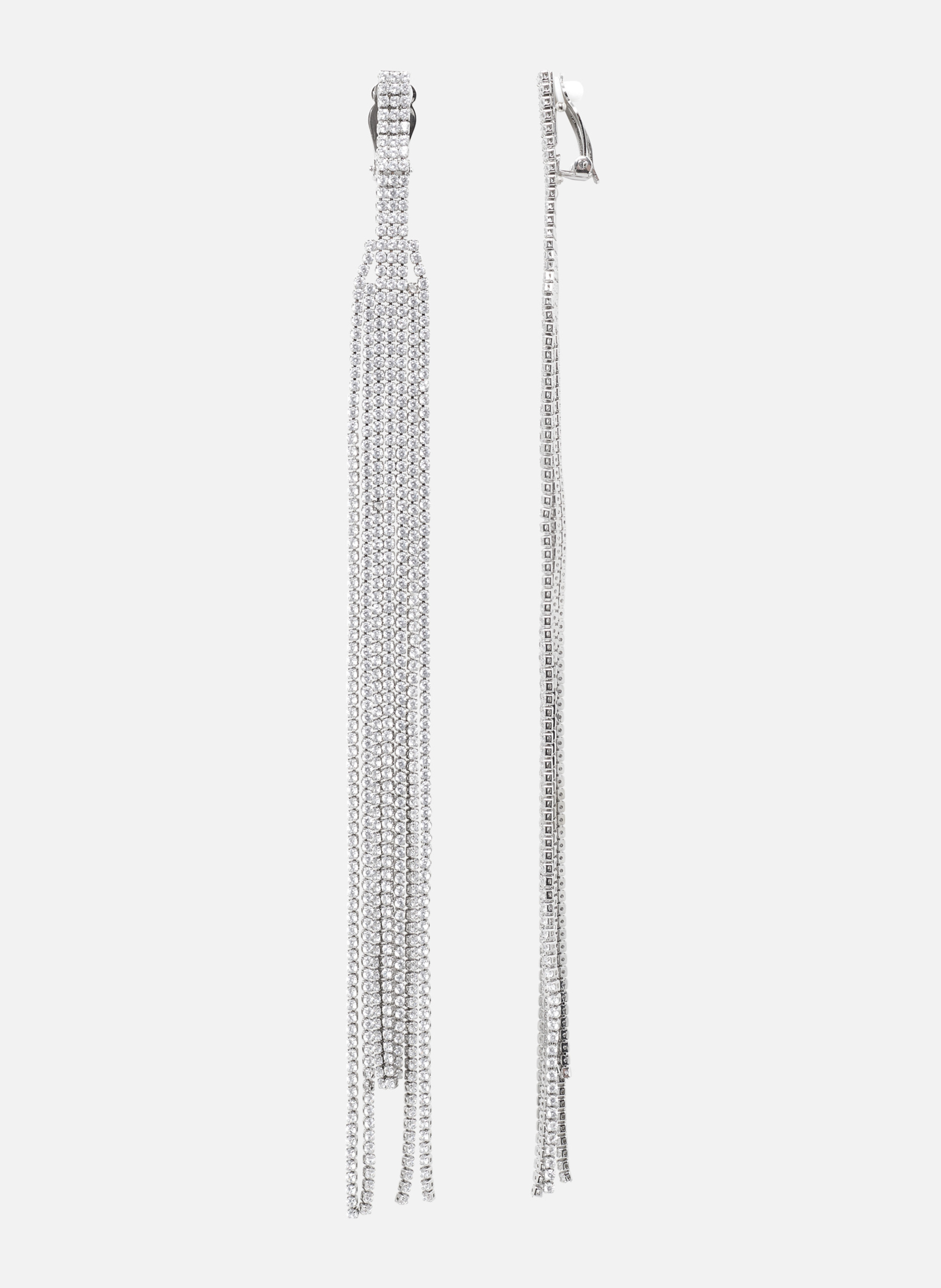 Long clip-on earrings THE KOOPLES Silver