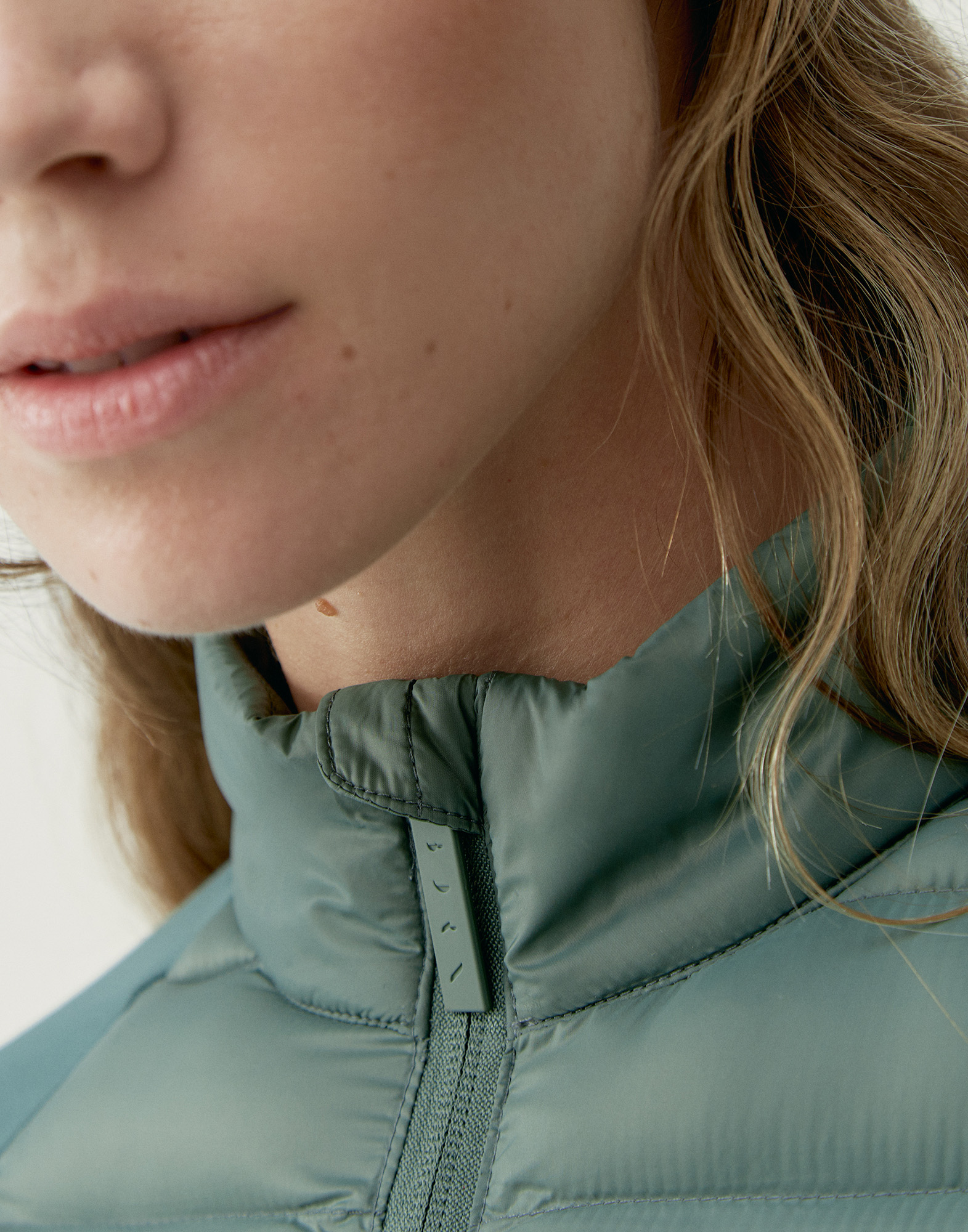 Quilted outerwear jacket BORN LIVING YOGA Green