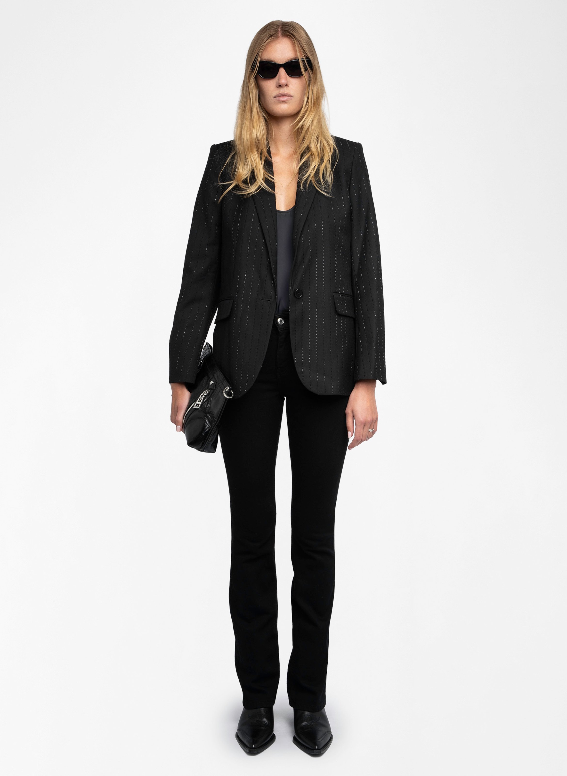 Gerader Blazer mit Strass ZADIG&VOLTAIRE Schwarz
