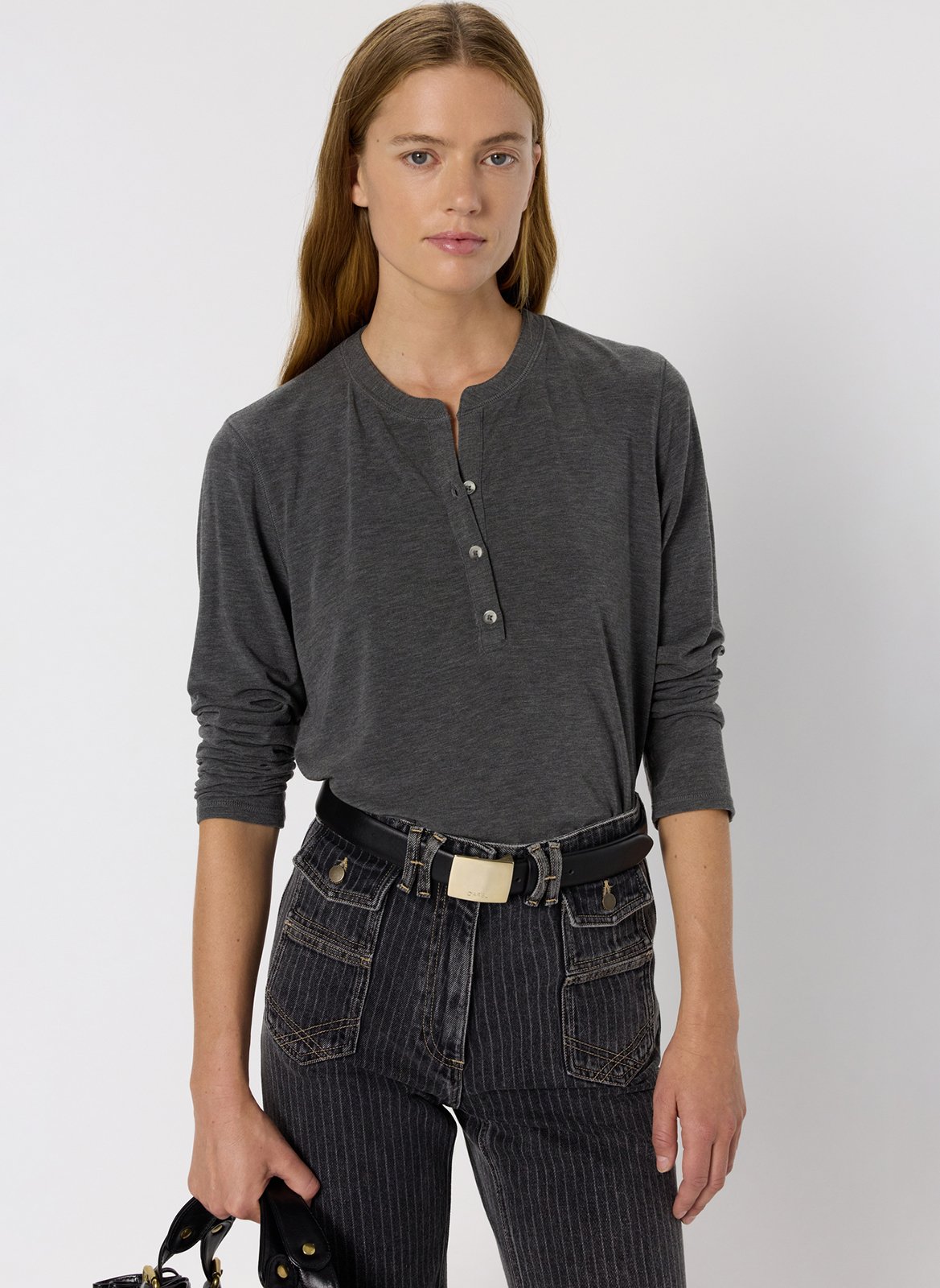 Straight t-shirt in fine knit GERARD DAREL